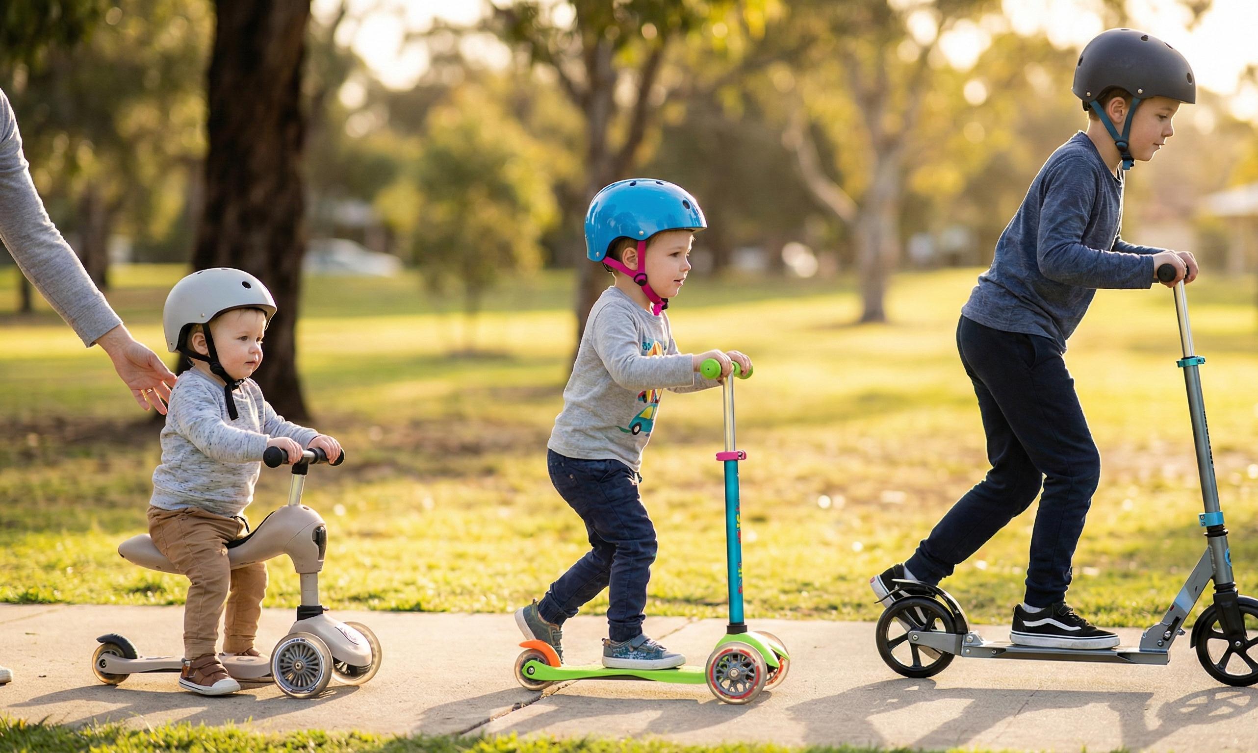 Ako vybrať kolobežku pre dieťa podľa veku