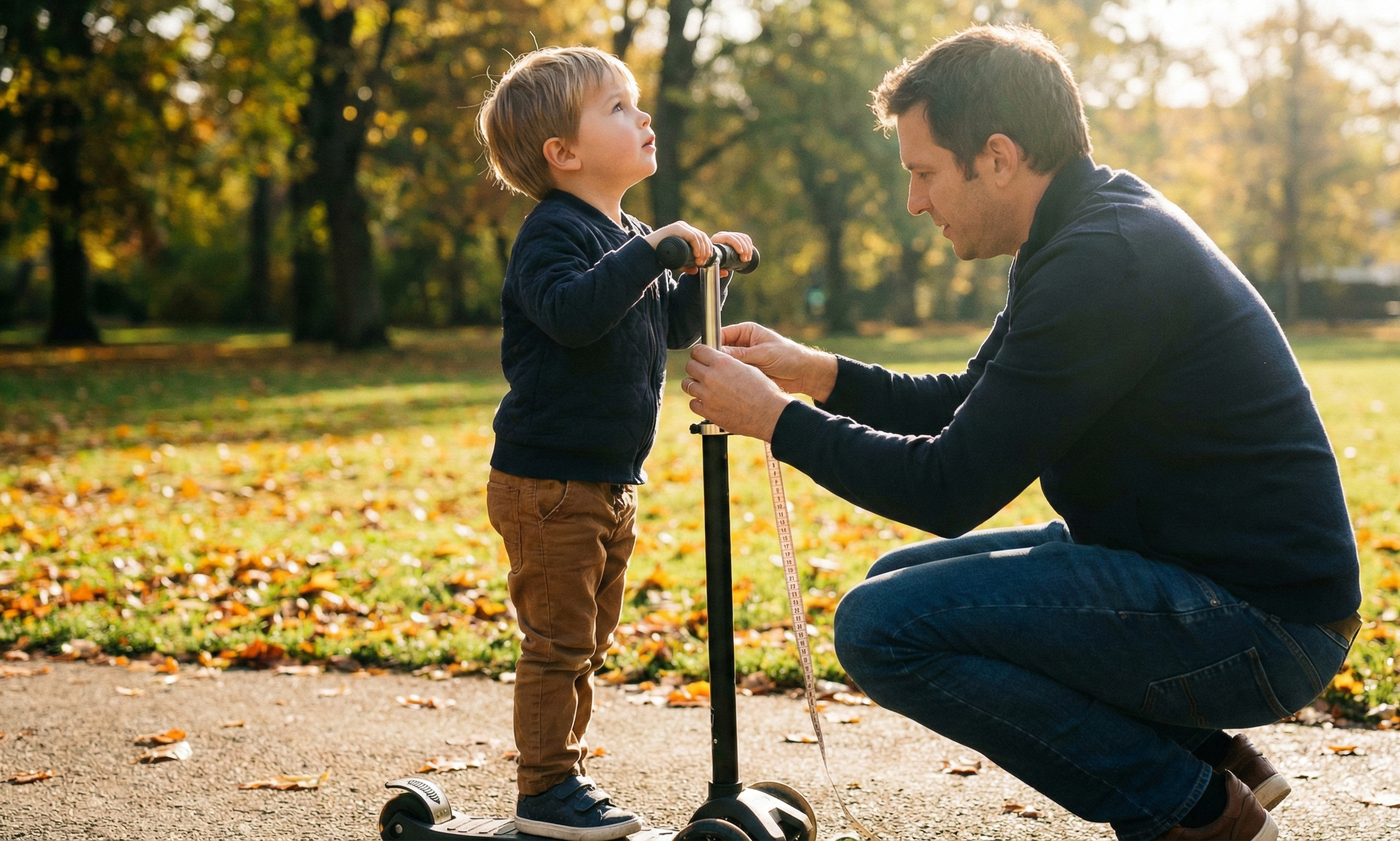 Výška riadidiel na detskej kolobežke