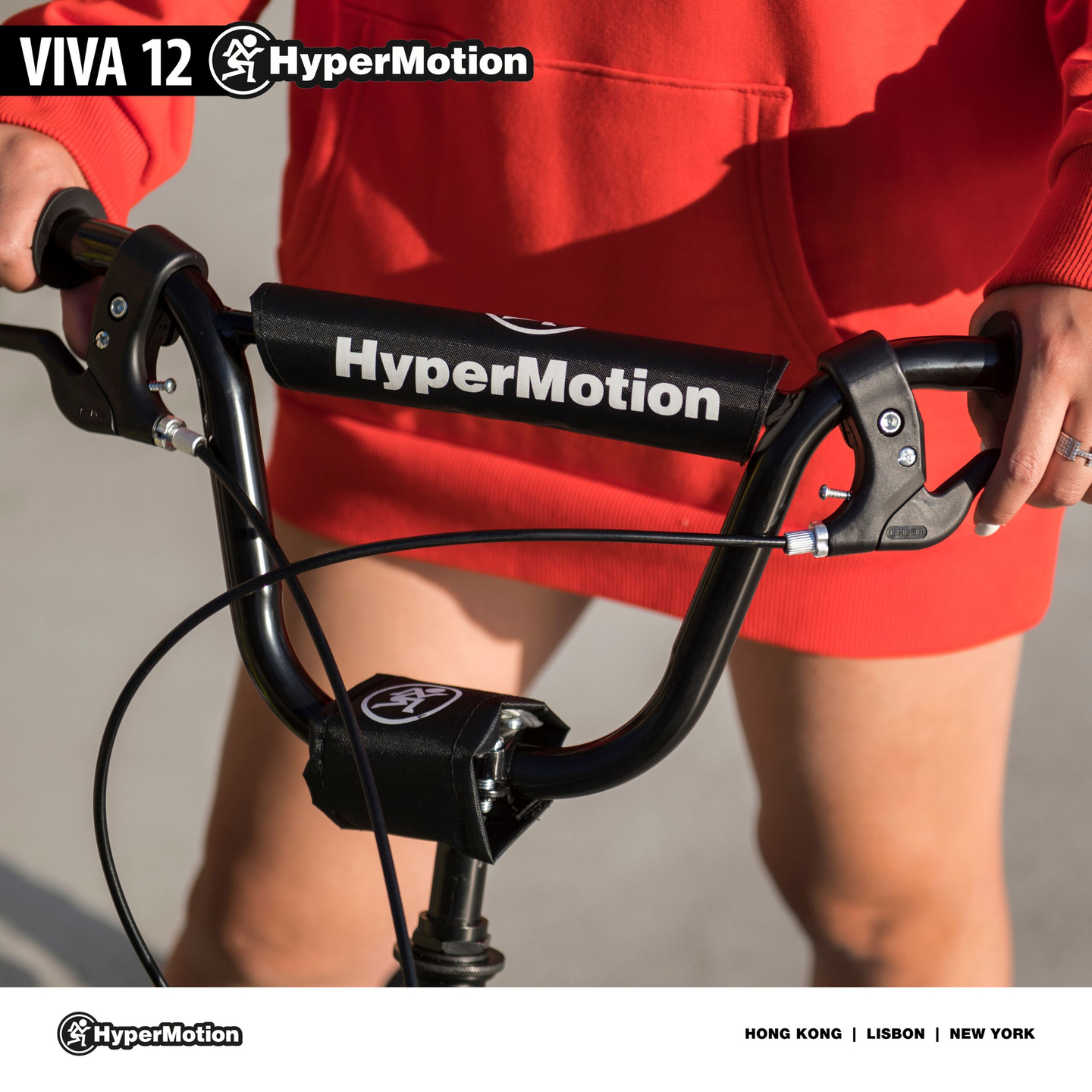 Kolobežka HyperMotion VIVA 12 (30 cm kolieska s čerpadlom) - čierna