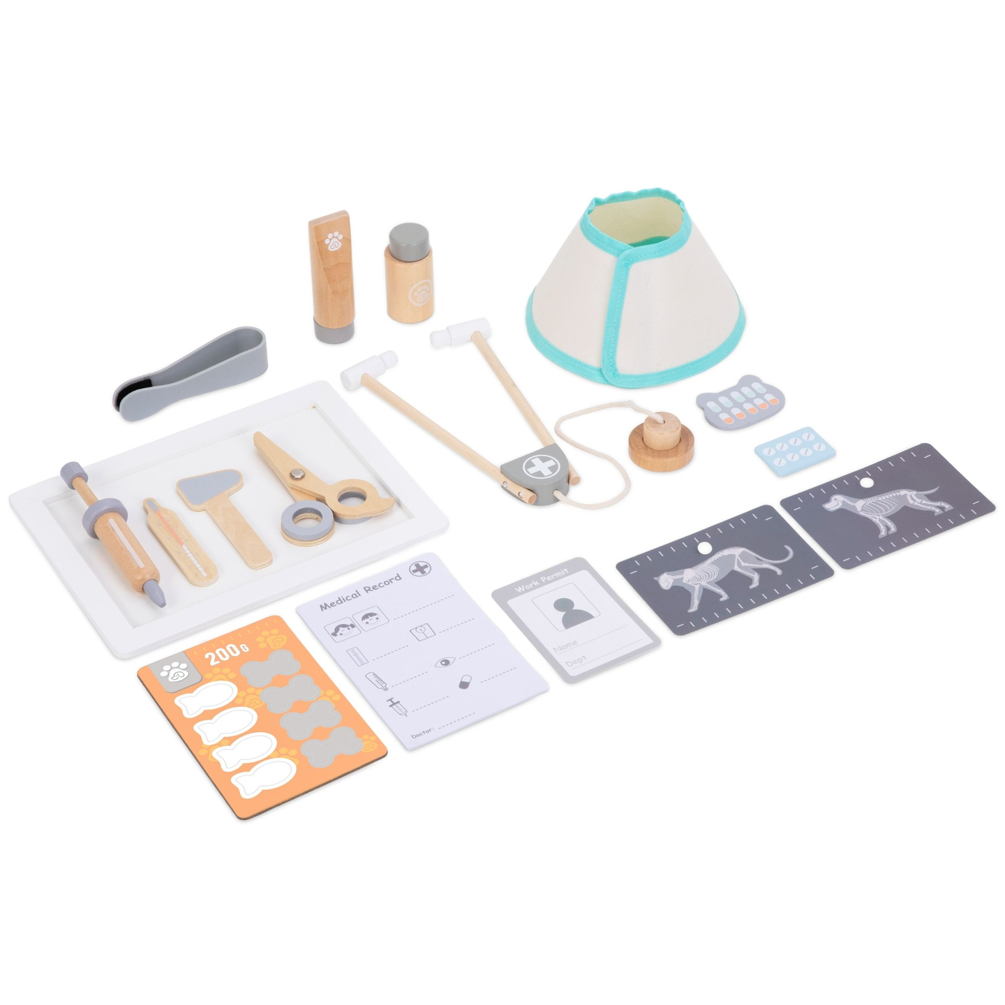 Nemocnica pre zvieratá - drevená súprava