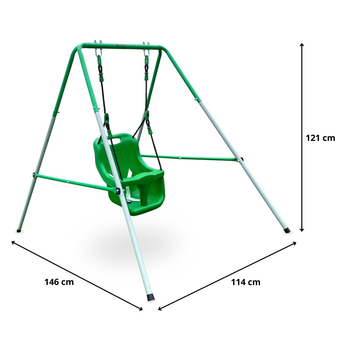Hojdačka pre bábätká a batoľatá s bezpečnostným pásom