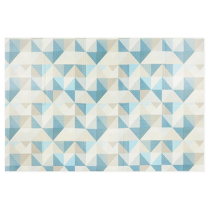 Obojstranná skladacia penová podložka 180 x 120 x 1 cm - Kozmos/geometrické trojuholníky