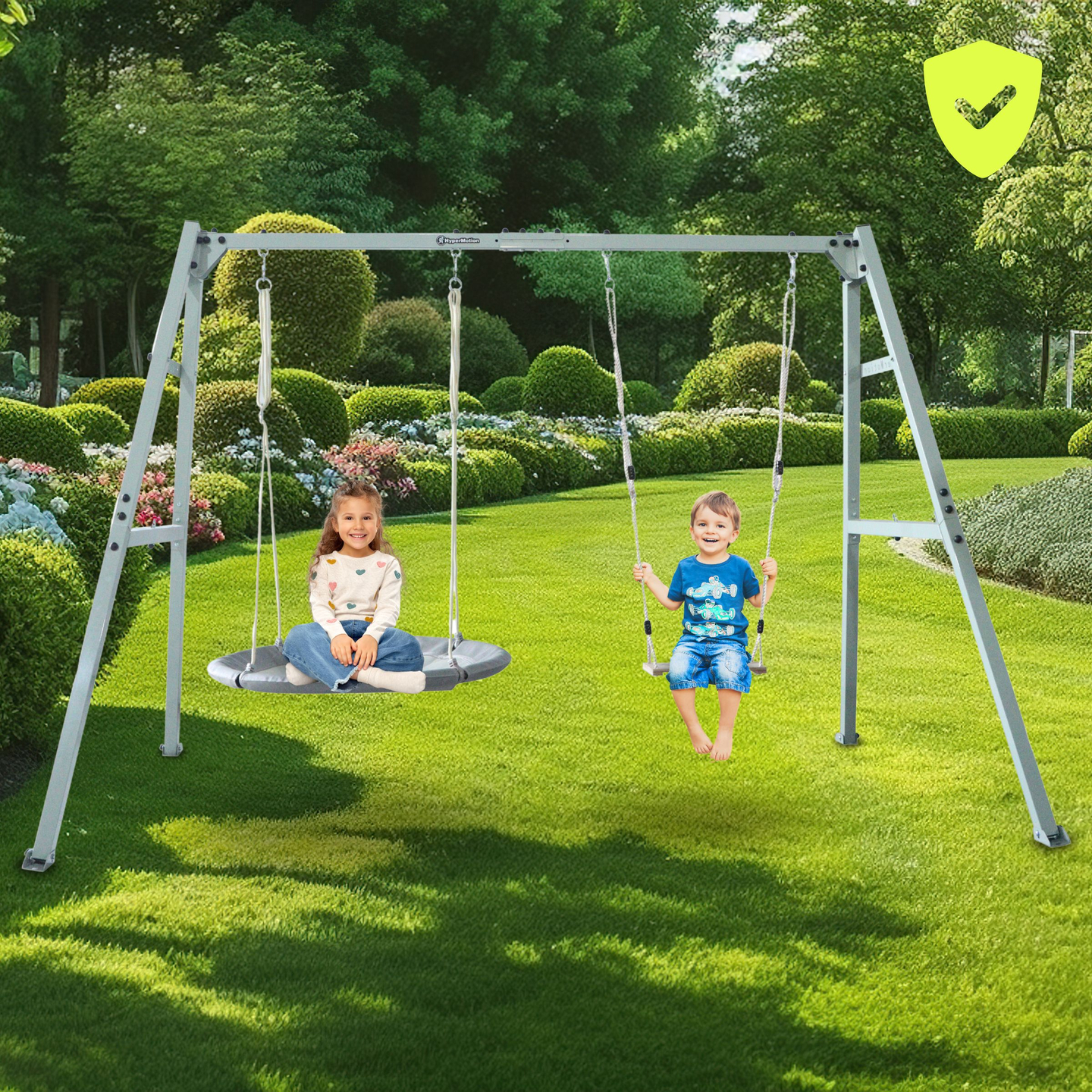 Oceľový rám pre záhradnú hojdačku alebo hojdaciu sieť