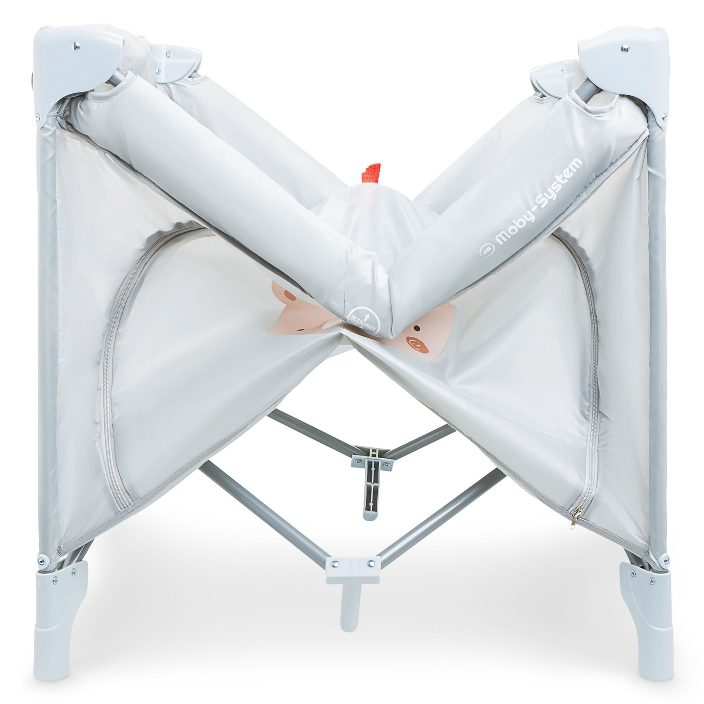 Skladacia ohrádka, detská cestovná postieľka s matracom a taškou na prenášanie - Medvedík