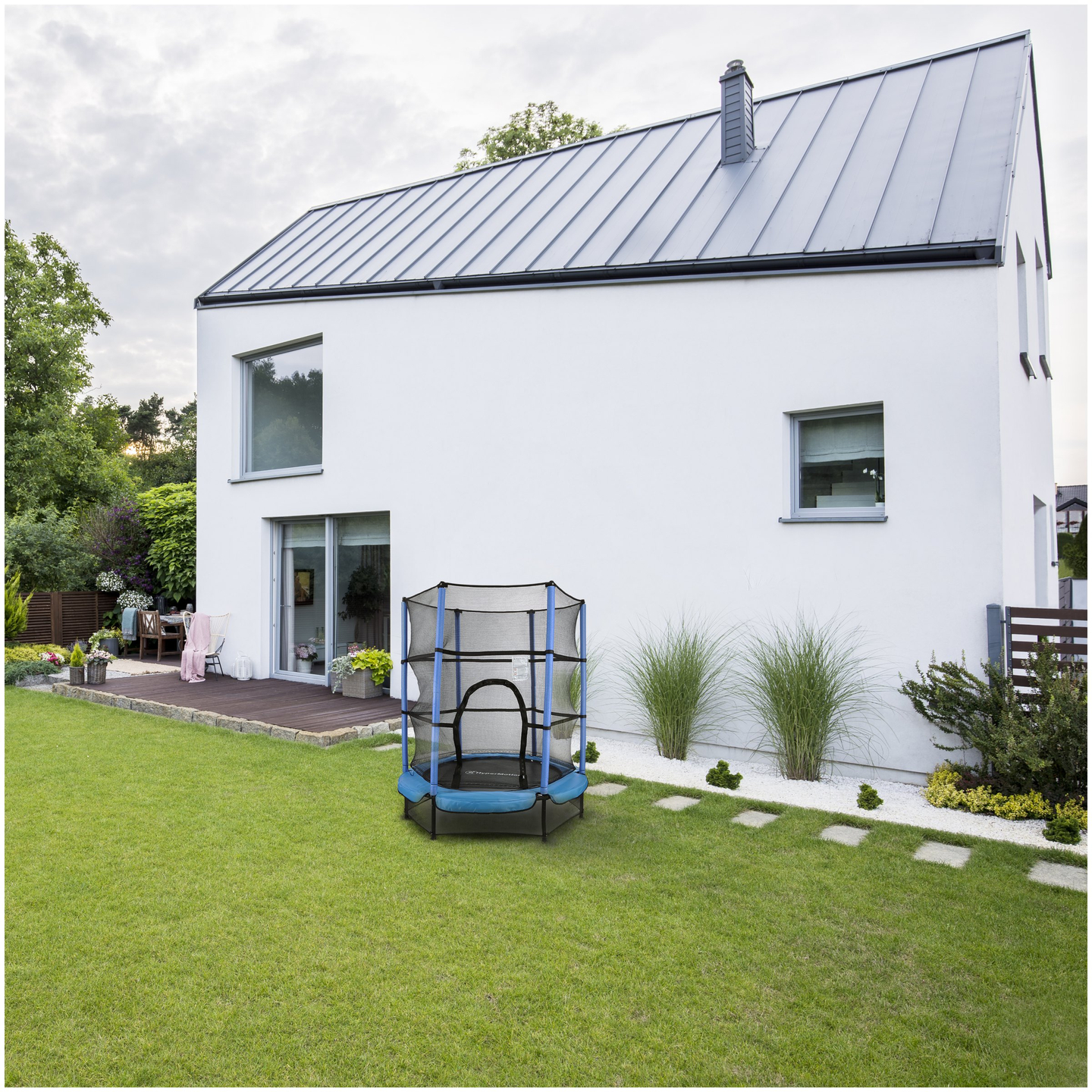 Domáca trampolína 140 cm s bezpečnostnou sieťou - pre deti od 3 do 6 rokov