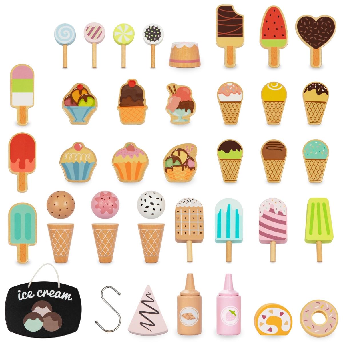 Drevená zmrzlináreň na kolieskach - zmrzlinový vozík