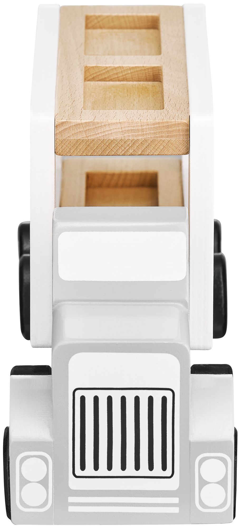 Drevený nákladný príves so 4 autami