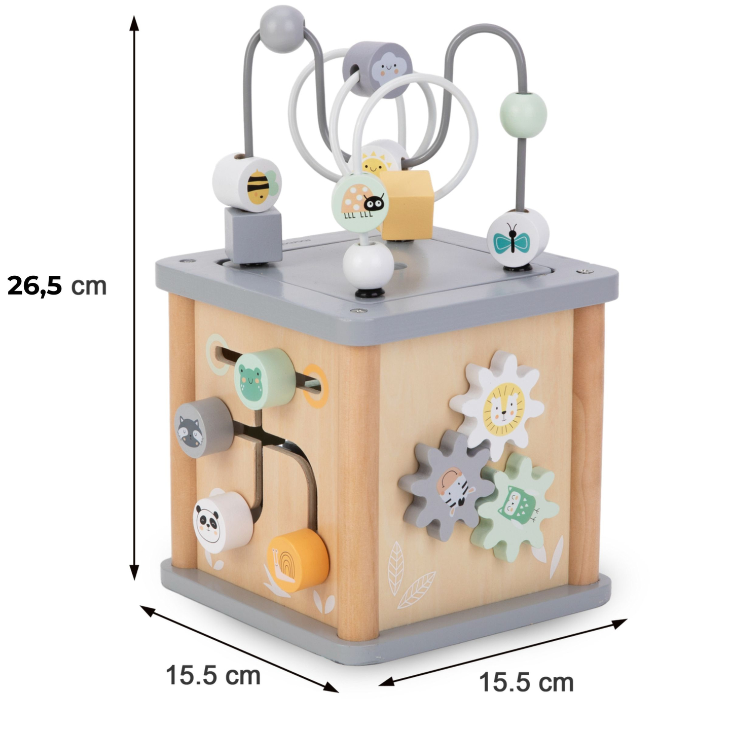 Montessori drevená vzdelávacia kocka - motorická slučka