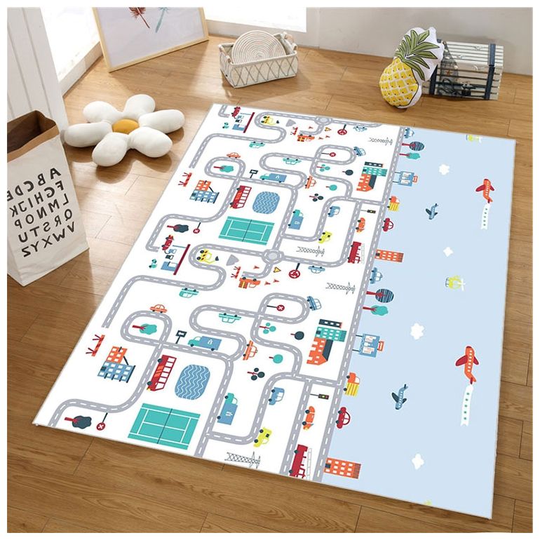 Obojstranná penová podložka XXL - rolka 2 CM (cesta a cikcaky)