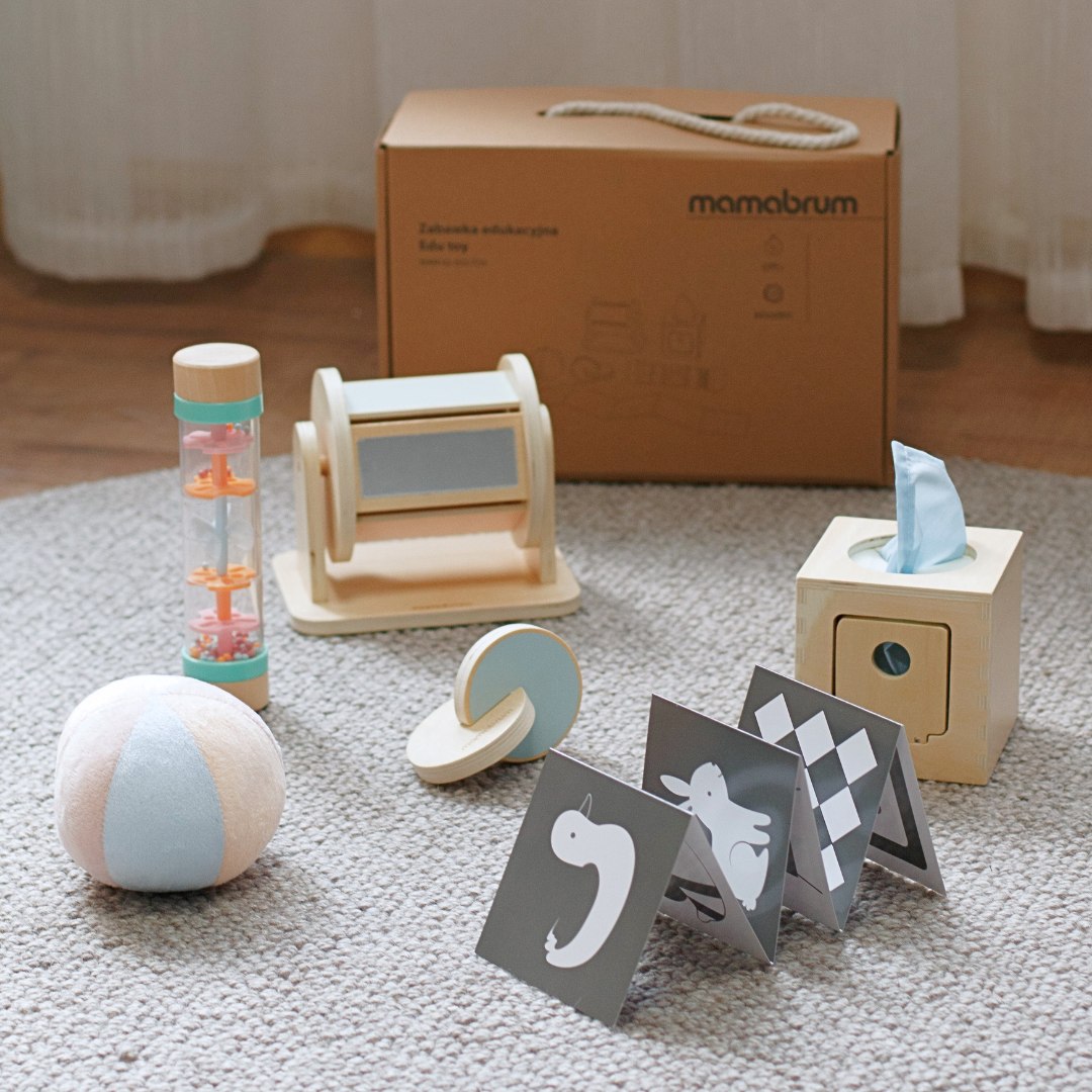 Montessori súprava hračiek pre batoľa 0-6 mesiacov