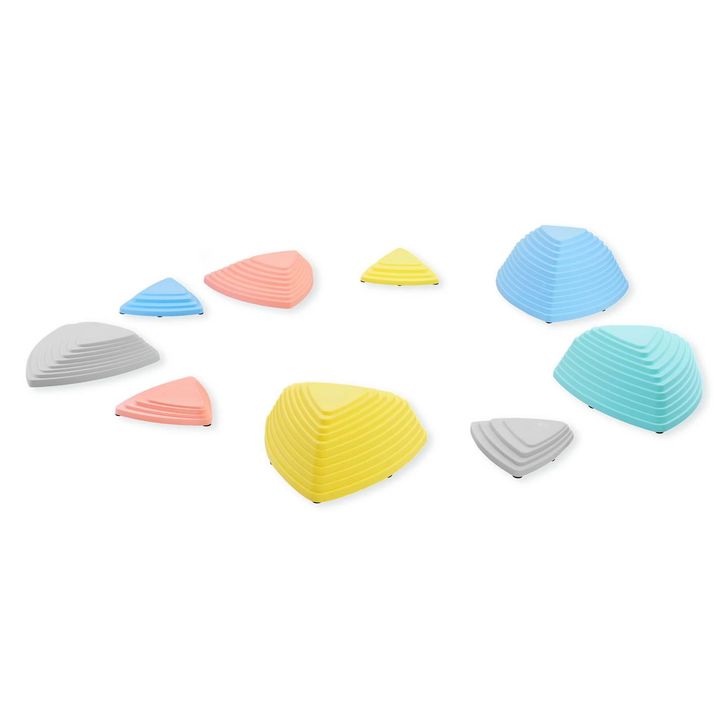 Farebné balančné kamene - 9 kusov