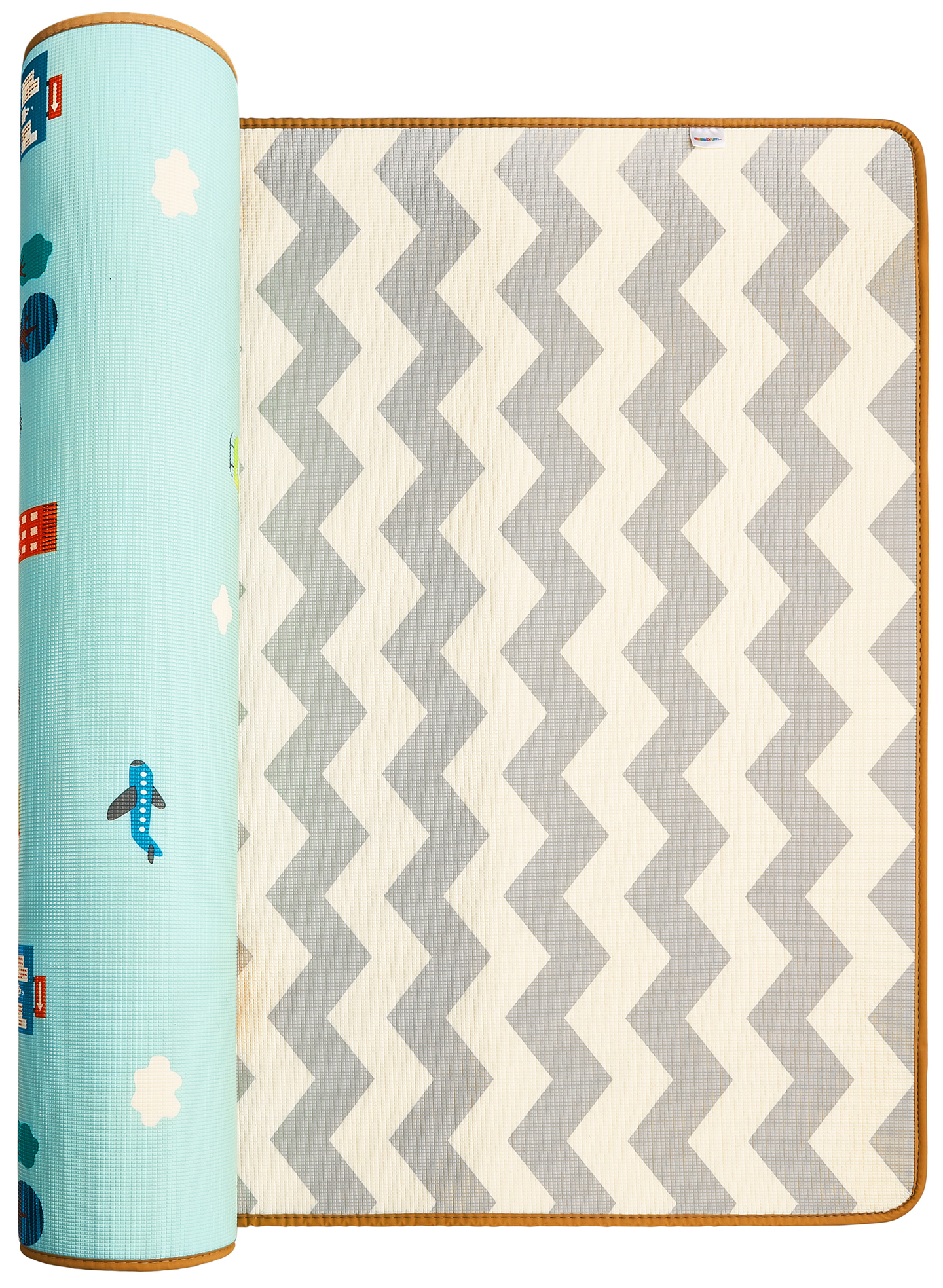 Obojstranná penová podložka XXL - rolka 2 CM (cesta a cikcaky)