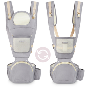 Ergonomické nosítko - AMY 10v1 - 0-36 mesiacov, sivé