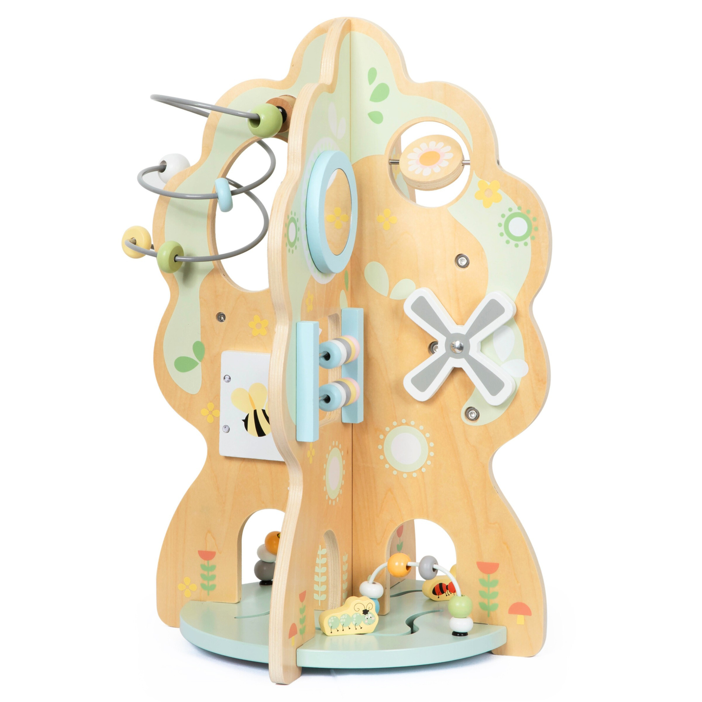 Drevená edukačná hračka 10v1 - multifunkčný stromček