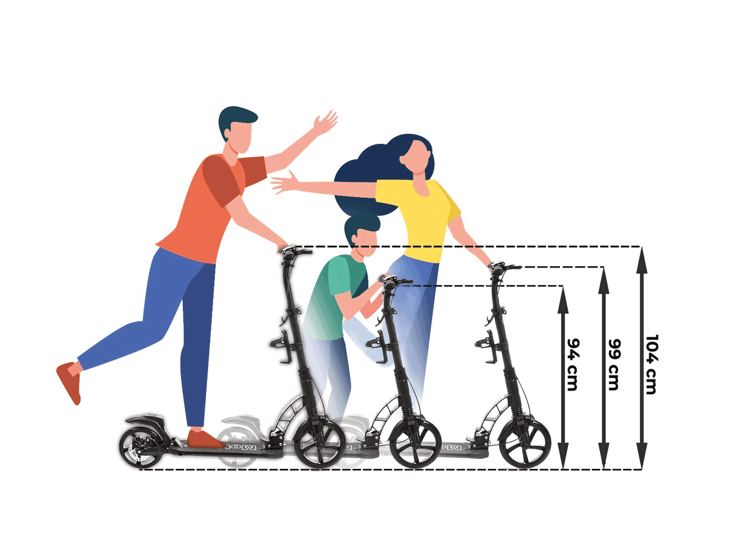 Kolobežka pre dospelých HyperMotion REGAMO - čierna