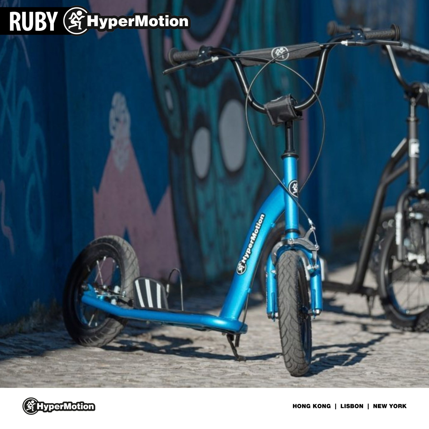 Kolobežka HyperMotion RUBY 12 (30 cm nafukovacie kolesá) - modrá