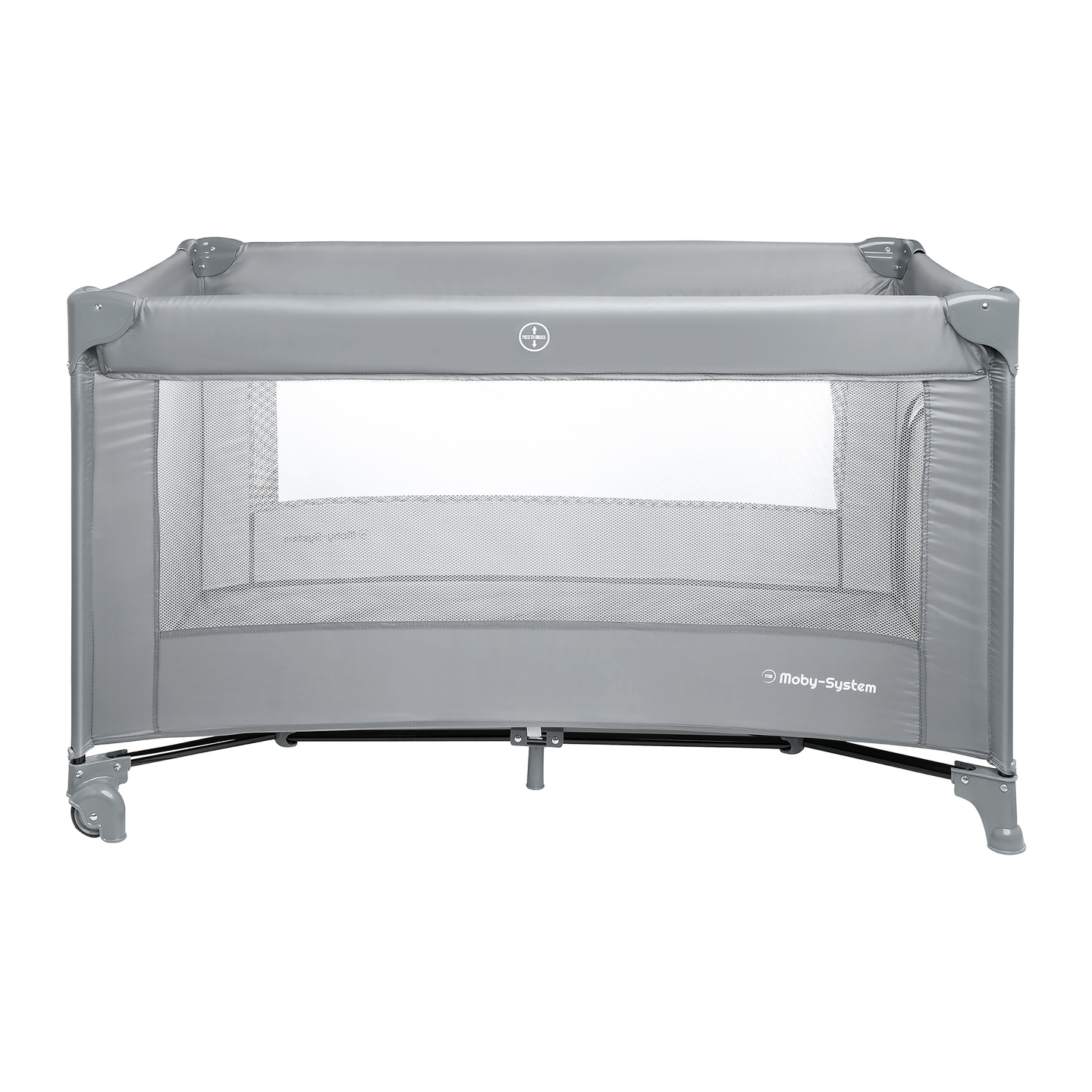 Cestovná postieľka Happy Traveller BASIC - sivá