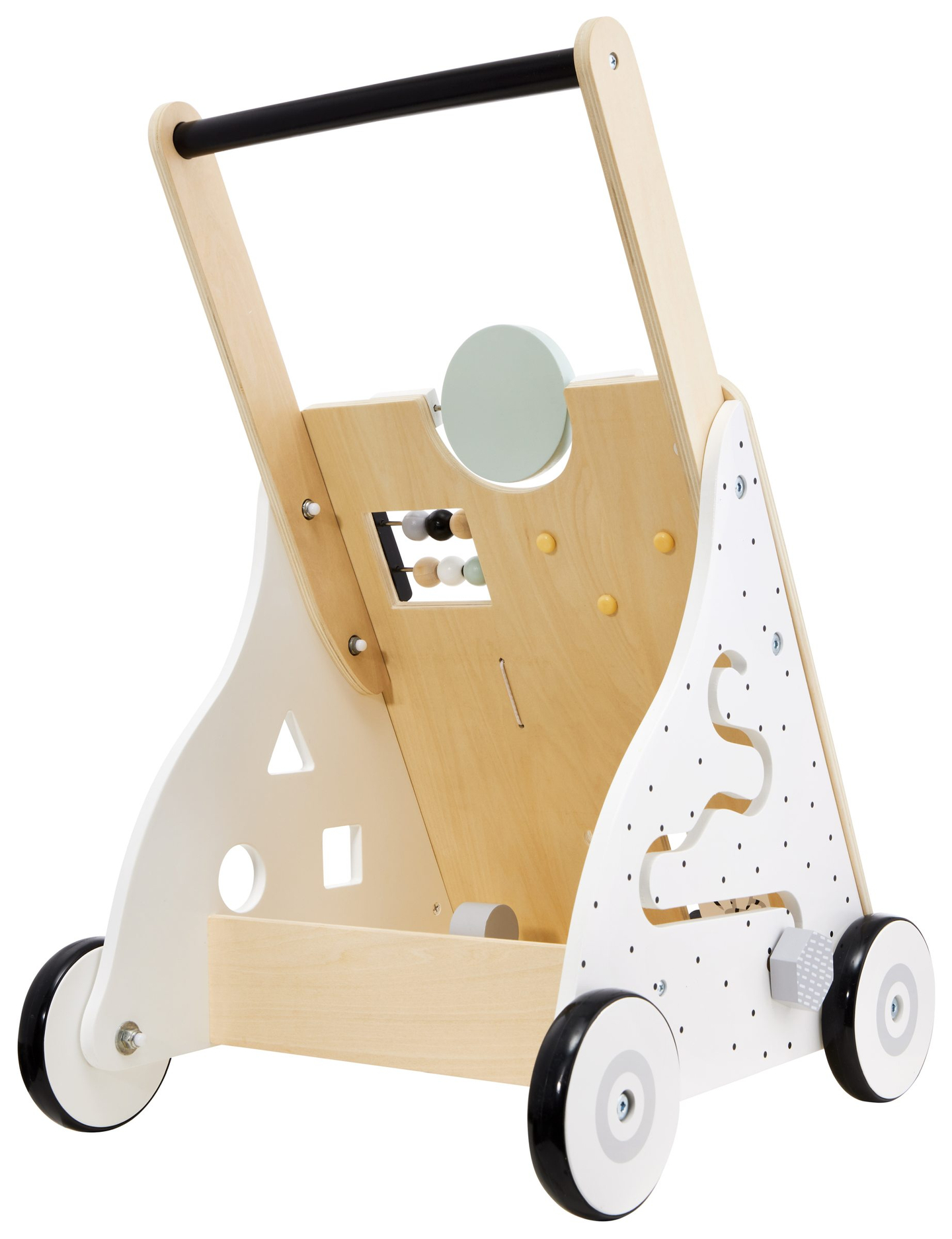 Drevené, vzdelávacie chodítko / kočík - manipulačná doska