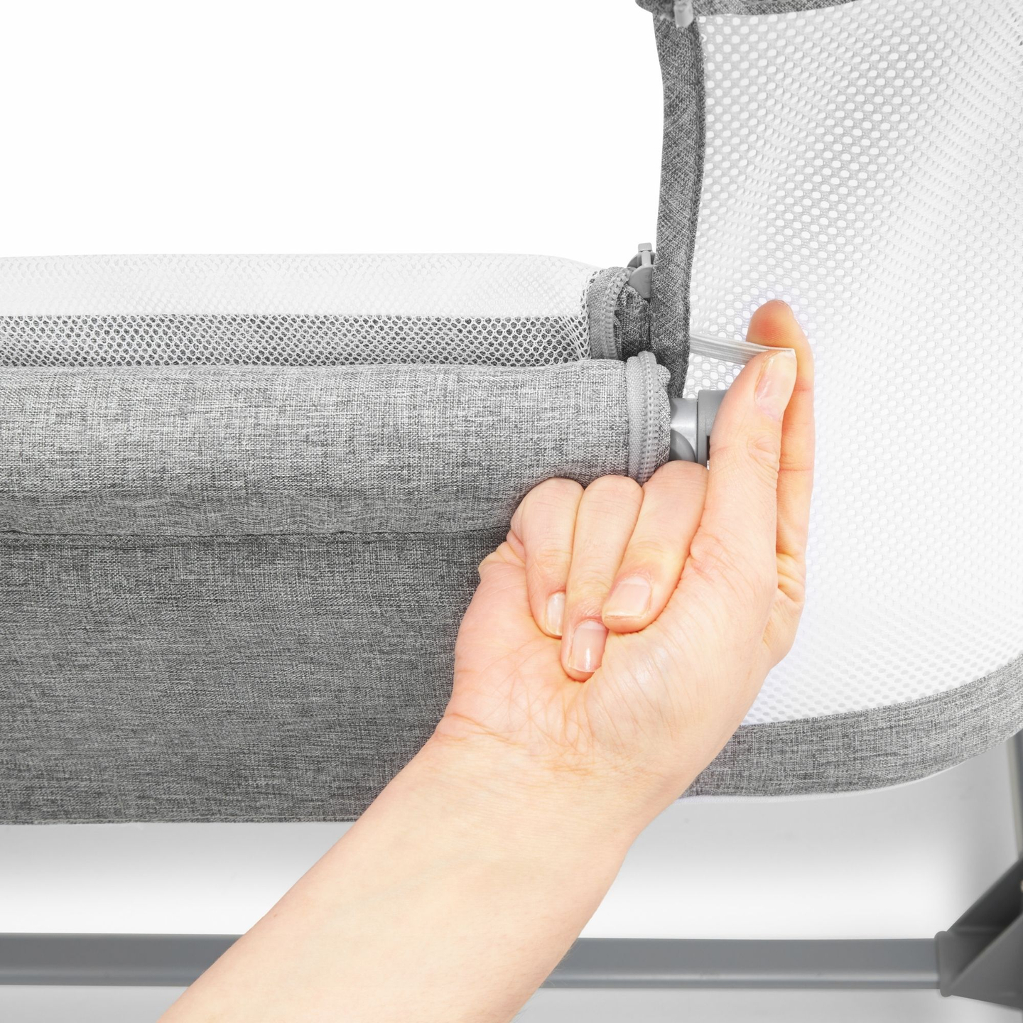 Predlžovacia postieľka Moby-Systém LUNA 3v1 - sivá