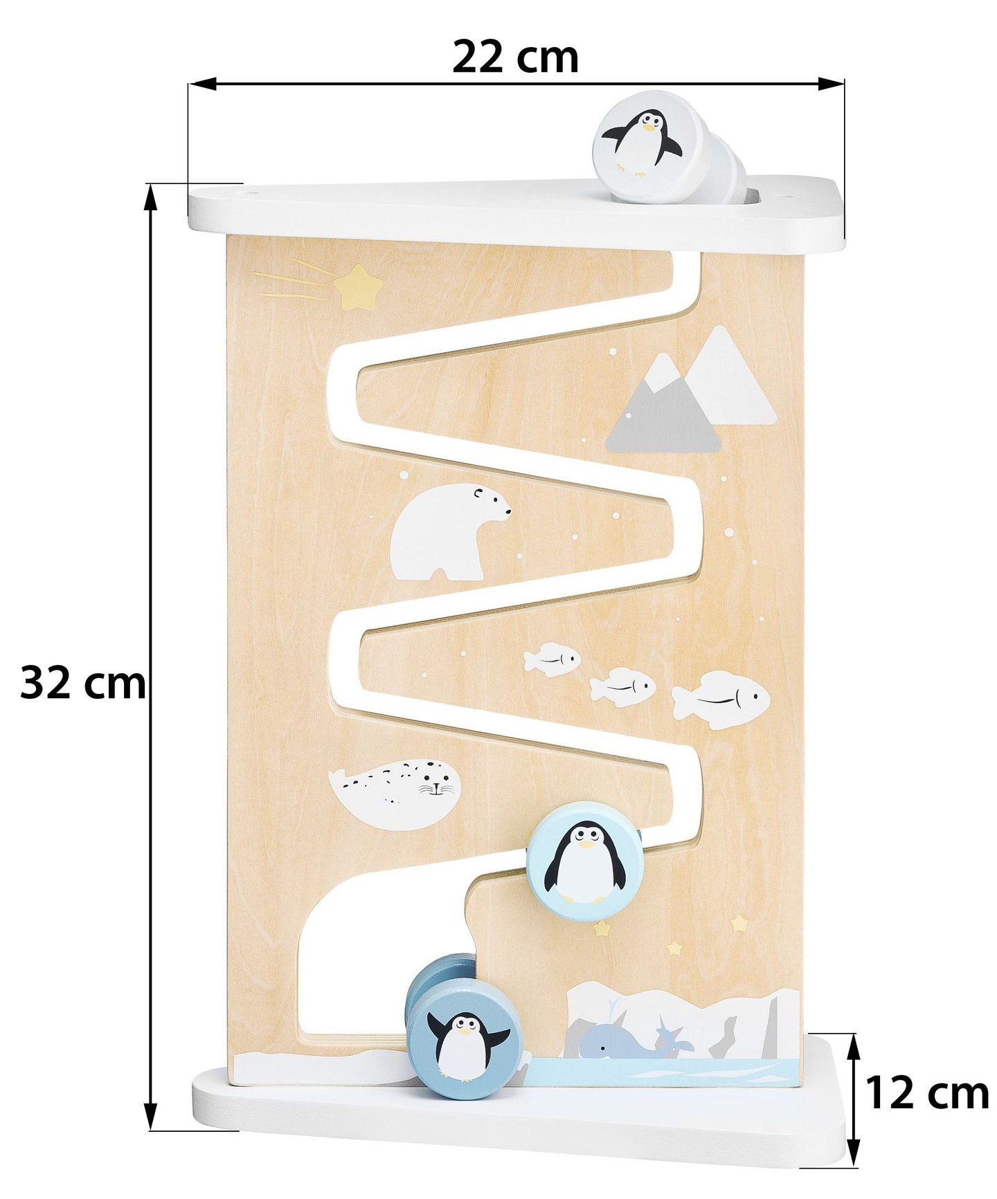 Drevená obojstranná senzorická manipulačná doska