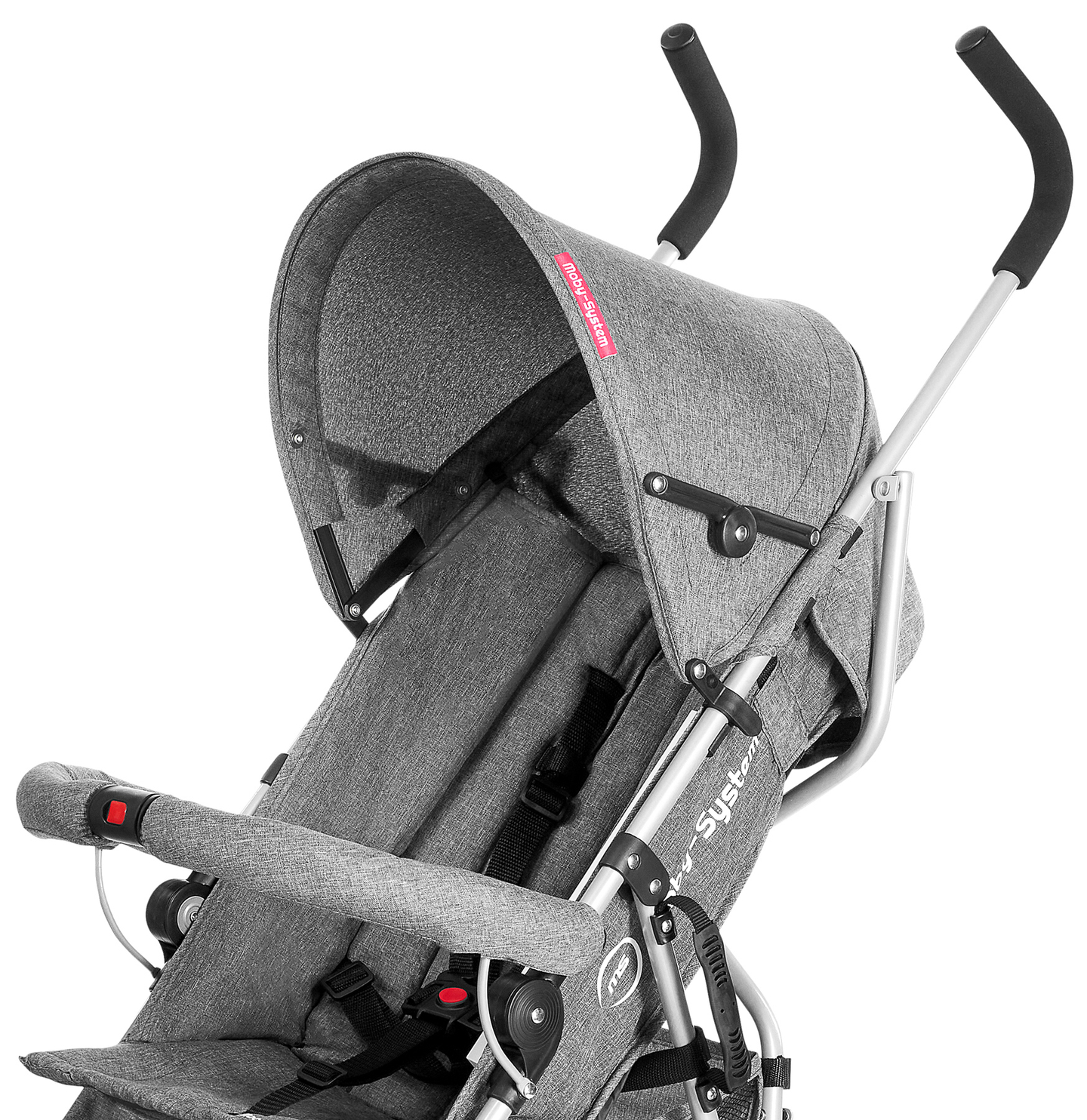 Ľahký skladací kočík Moby-System Barton farba: sivá