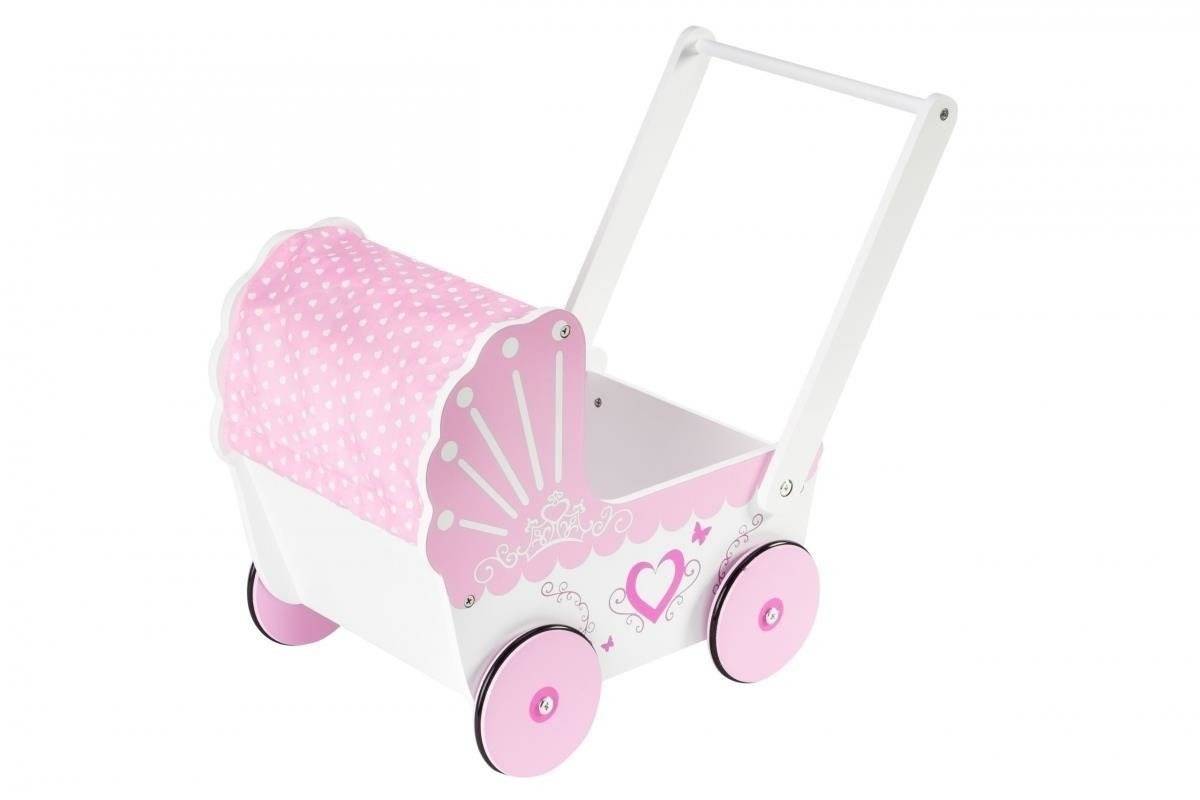 Drevený kočík pre bábiky