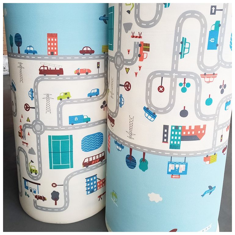 Obojstranná penová podložka XXL - rolka 2 CM (cesta a cikcaky)