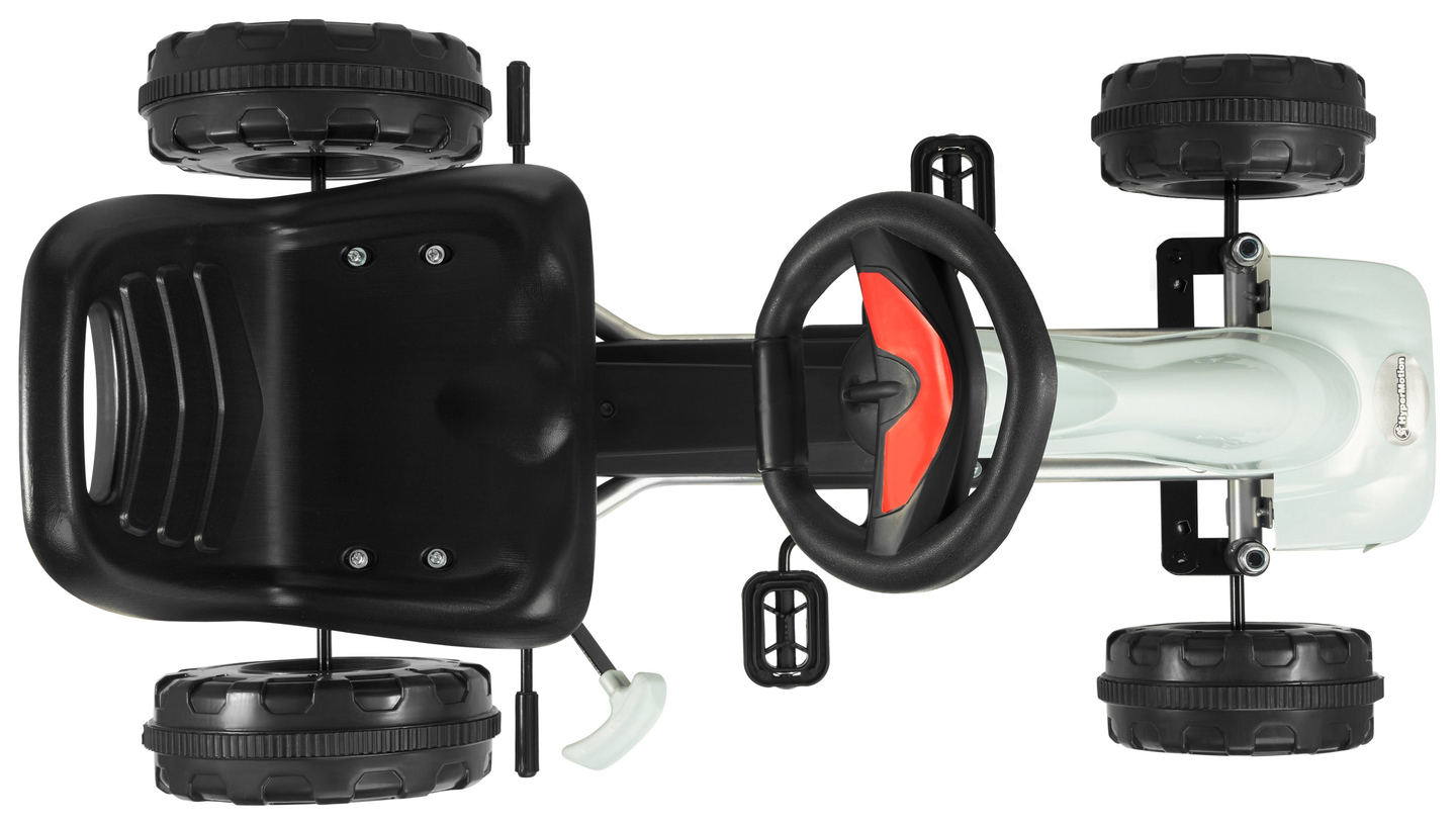 CHESTER motokára na pedáloch - jazda pre deti od 3 do 6 rokov - sivá