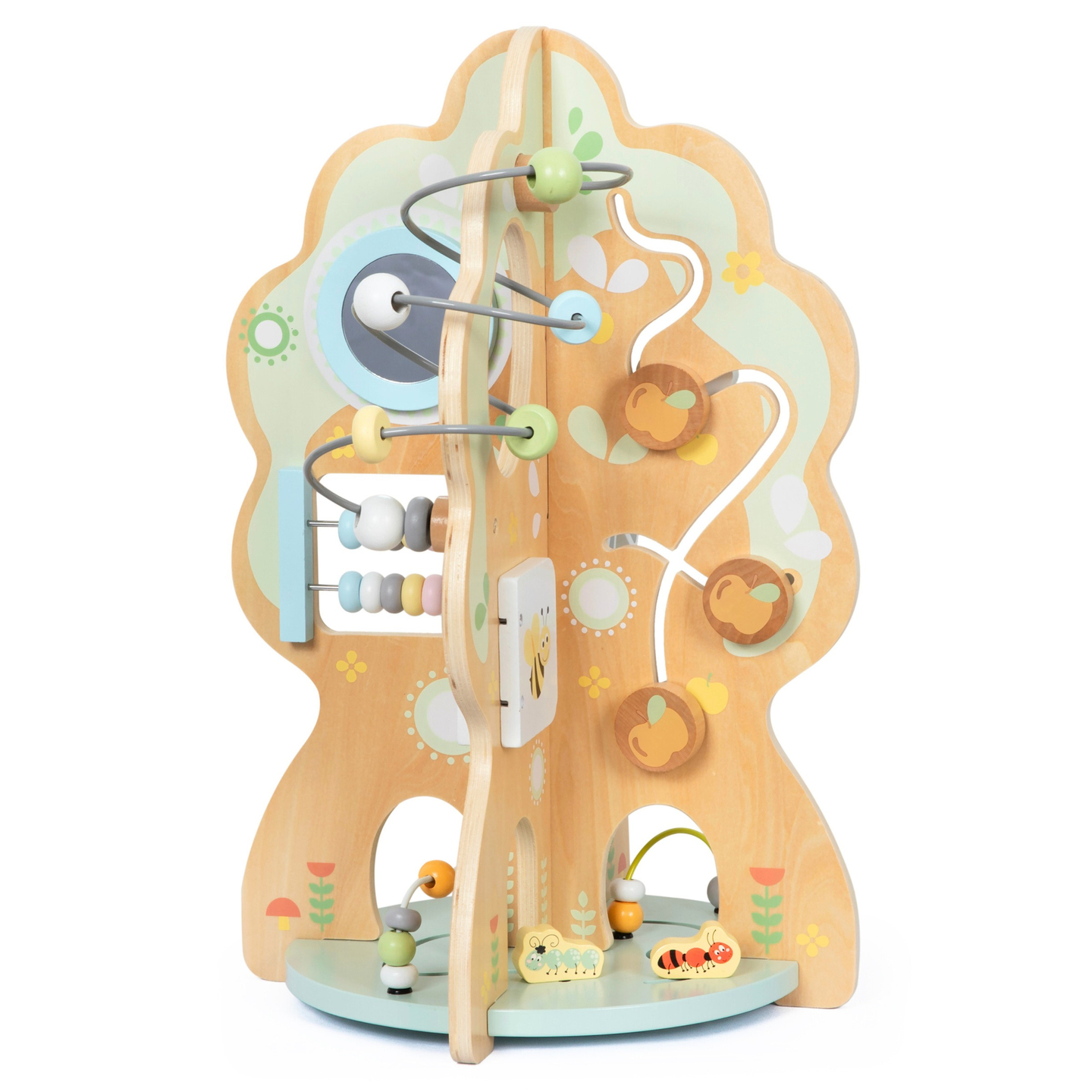 Drevená edukačná hračka 10v1 - multifunkčný stromček