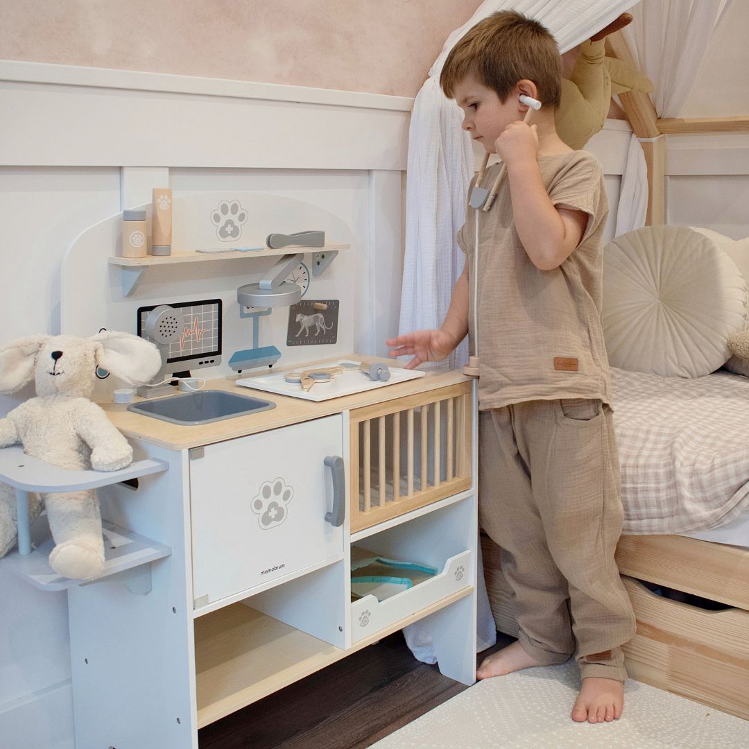 Nemocnica pre zvieratá - drevená súprava