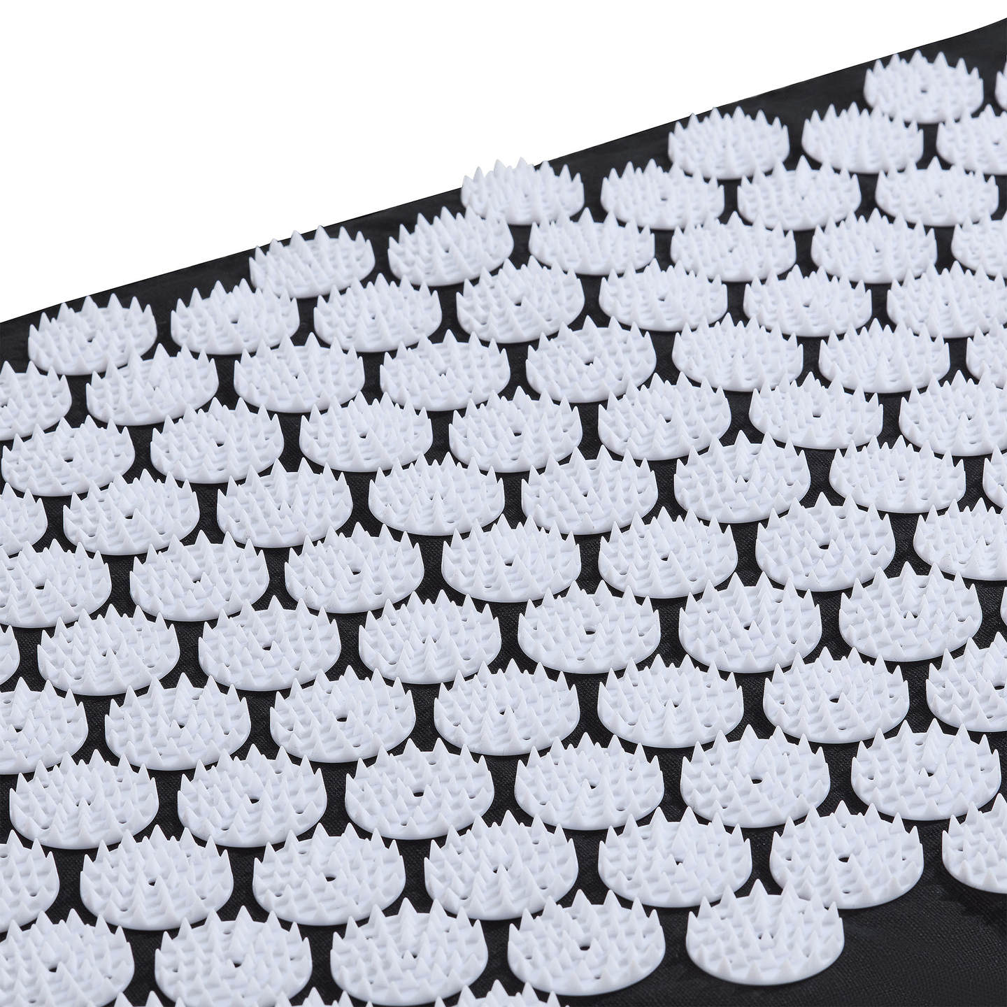 Veľká akupresúrna podložka s vankúšom a poťahom - 130 cm HyperMotion čiernobiela