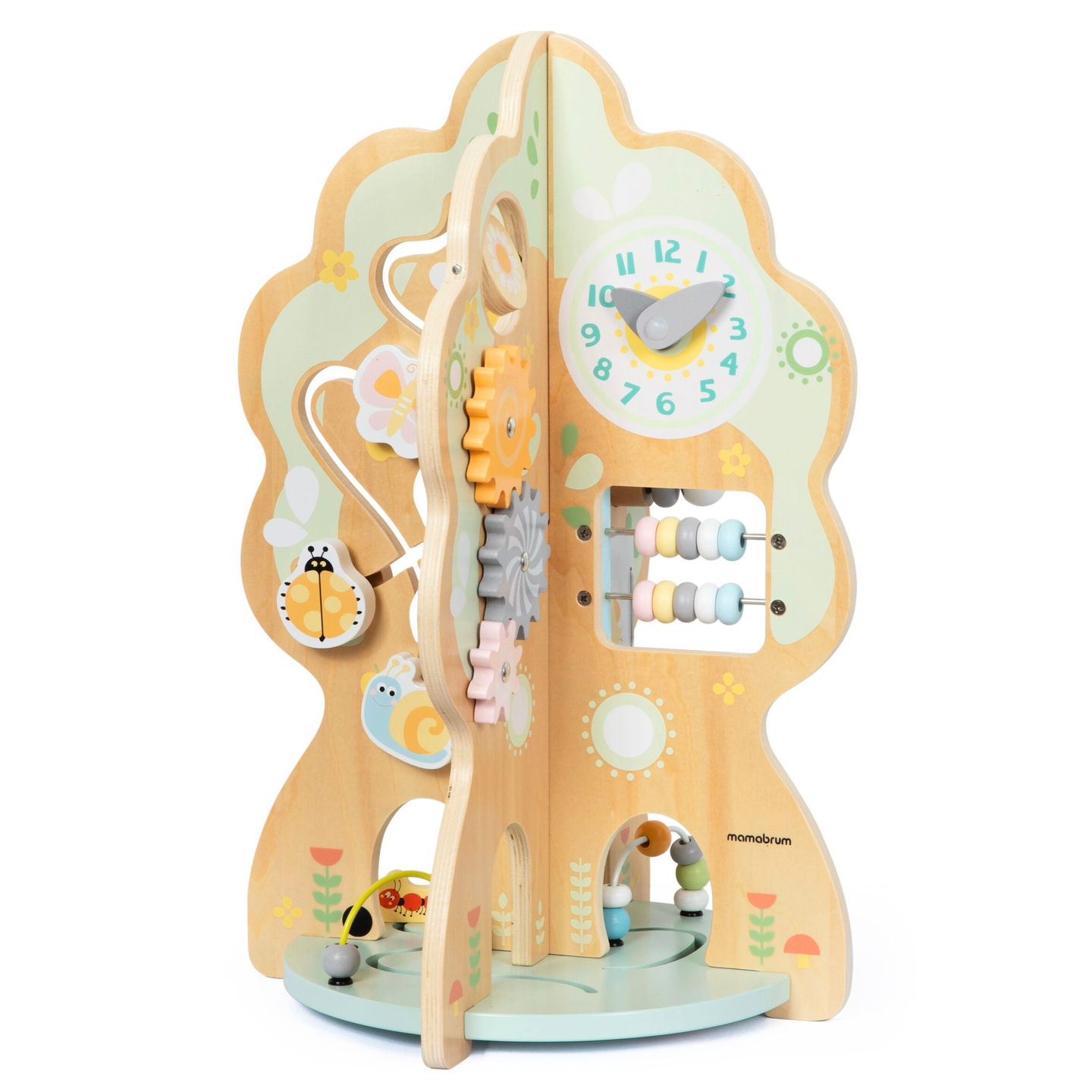 Drevená edukačná hračka 10v1 - multifunkčný stromček