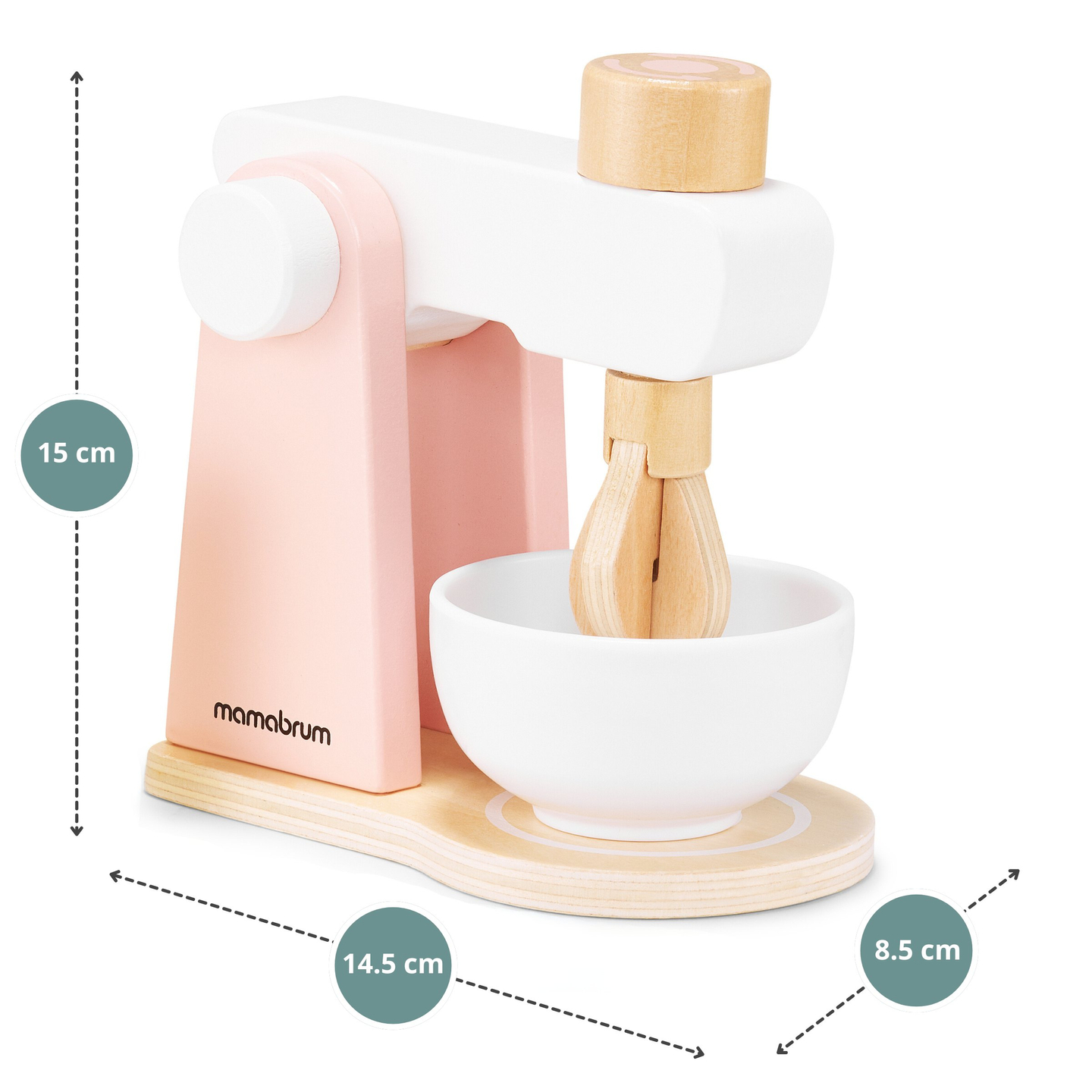 Drevená miešačka na cesto s príslušenstvom, pre deti