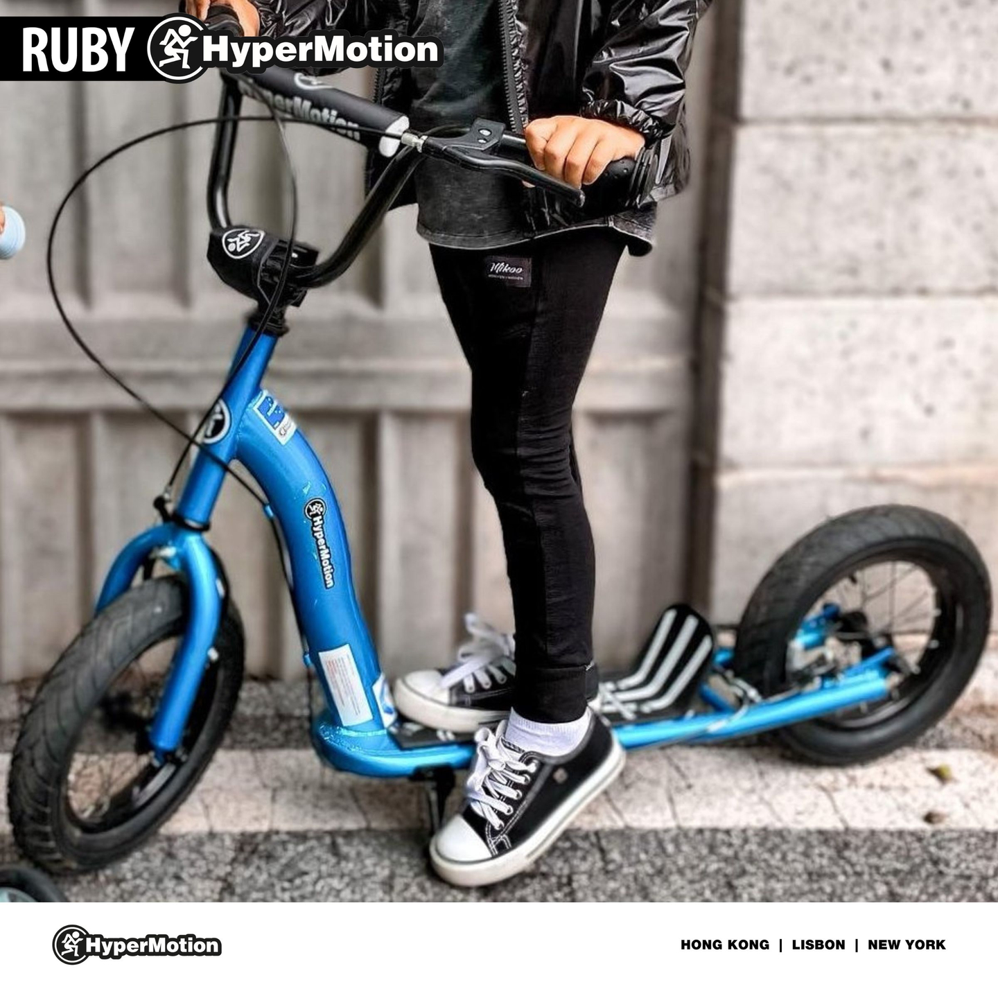 Kolobežka HyperMotion RUBY 12 (30 cm nafukovacie kolesá) - modrá