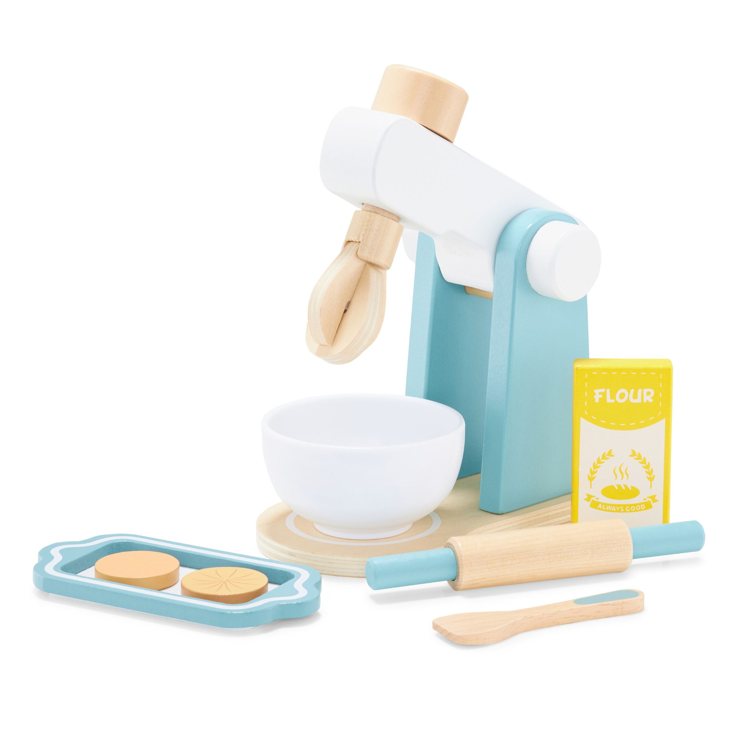 Drevený mixér s príslušenstvom