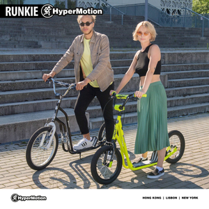 Mestská kolobežka Hypermotion RUNKIE so 16'' (40 cm) nafukovacími kolesami