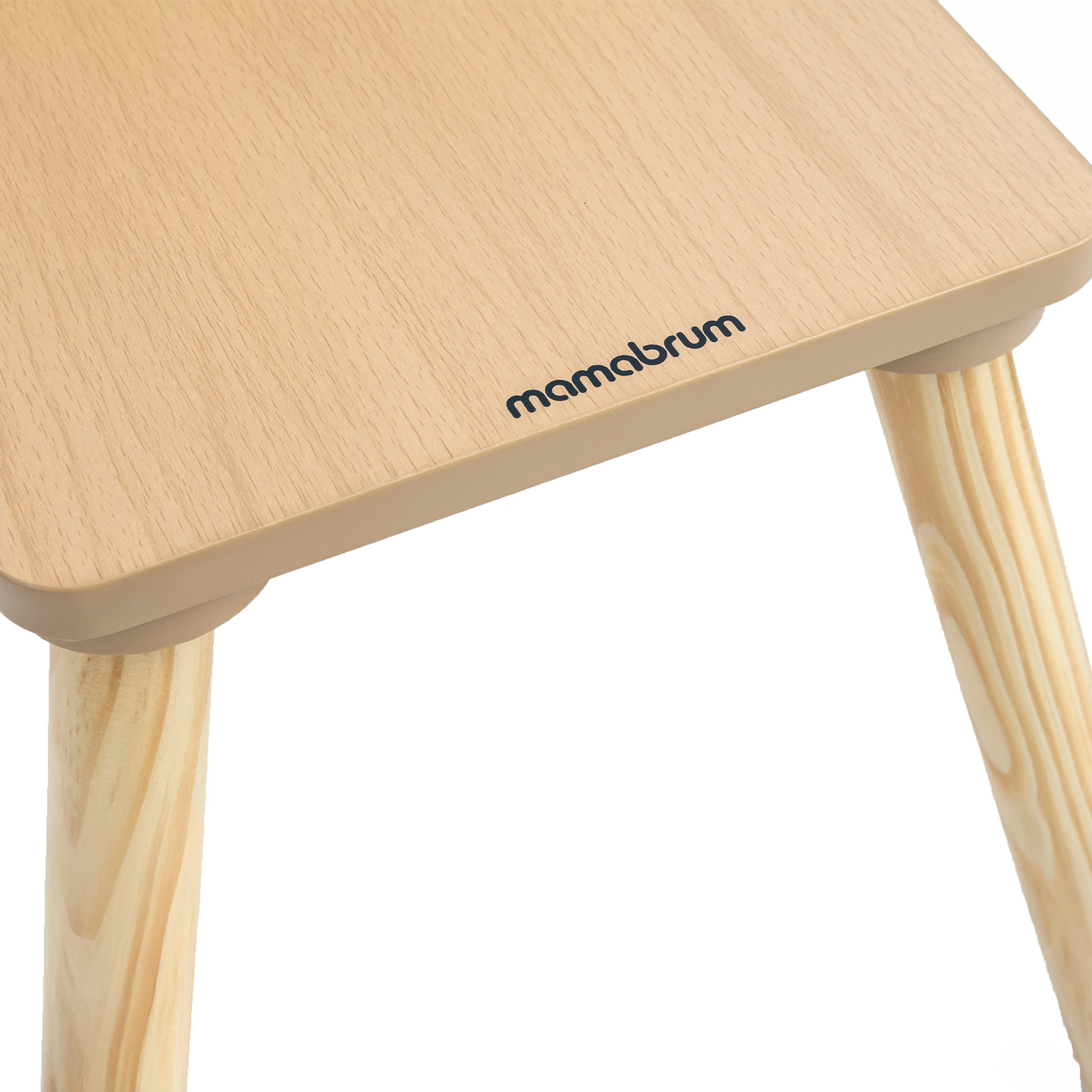 Drevený stôl s úložným priestorom a 2 stoličkami Detská súprava - Roztomilý plyšový medvedík