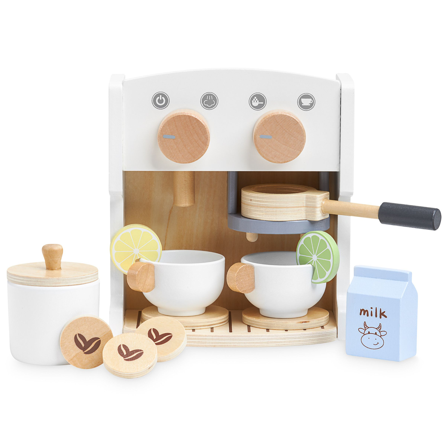 Drevený kávovar a čajovar s príslušenstvom - kaviareň