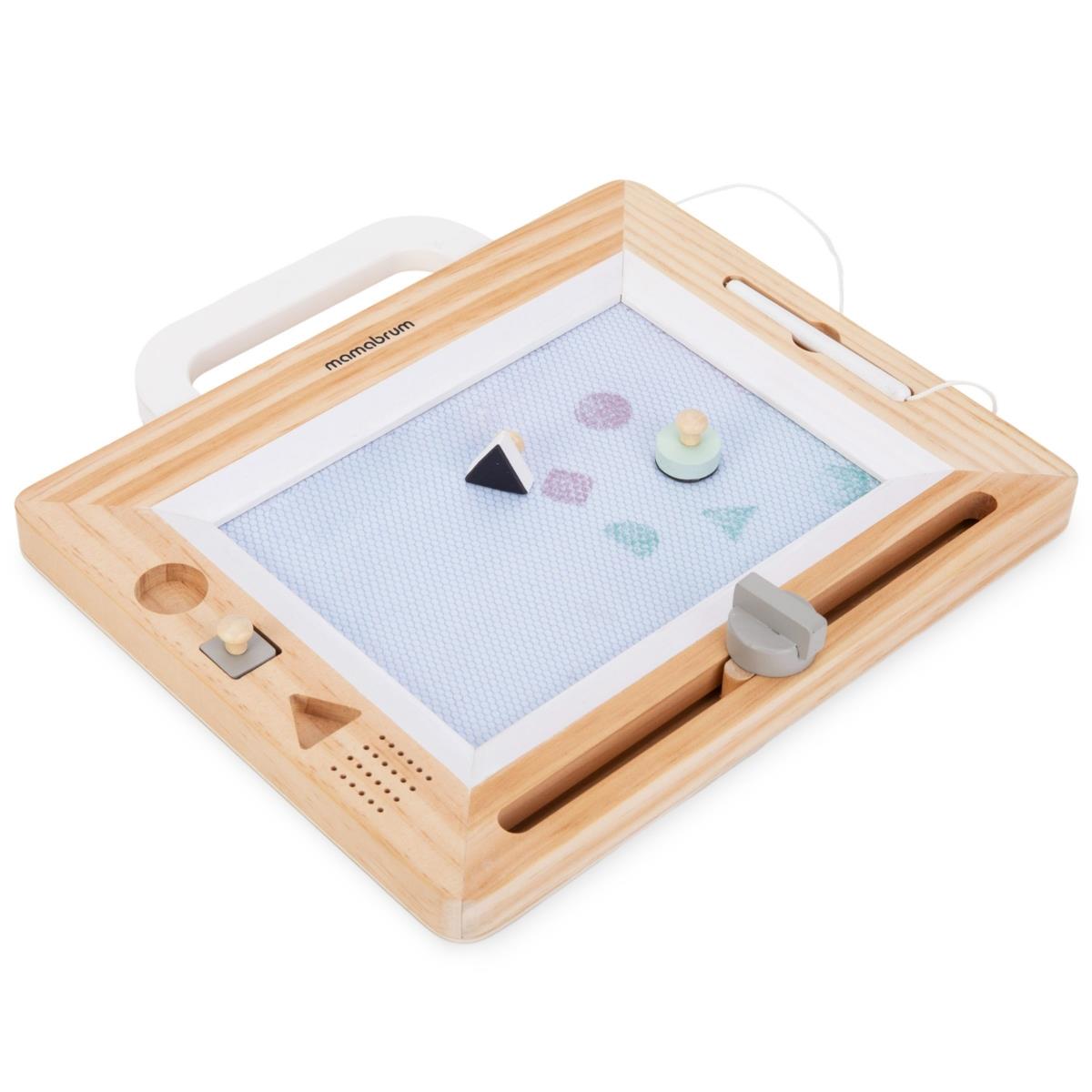 Drevený zošit s pečiatkami - doska na kreslenie