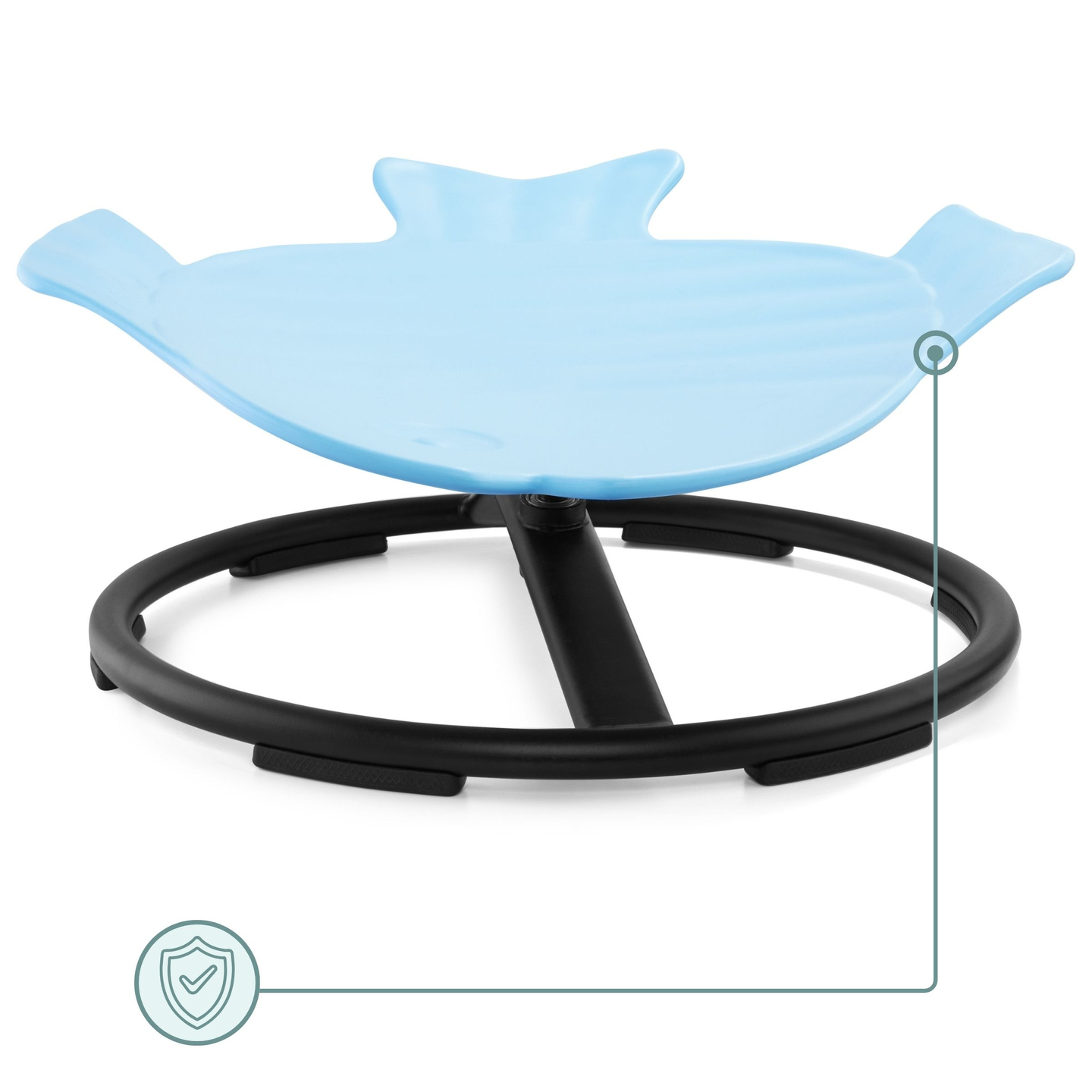 Mini kolotoč pre deti Ryba - modrý