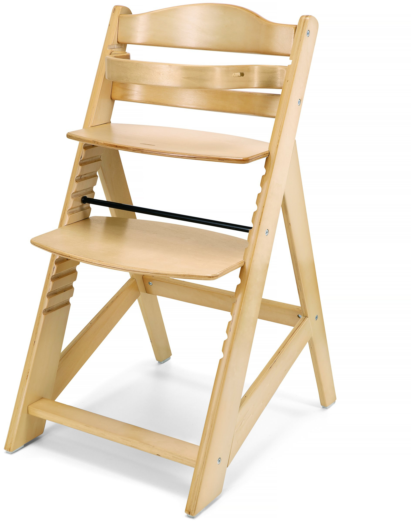 Drevená stolička na kŕmenie Moby-System WOODY - farba prírodného dreva