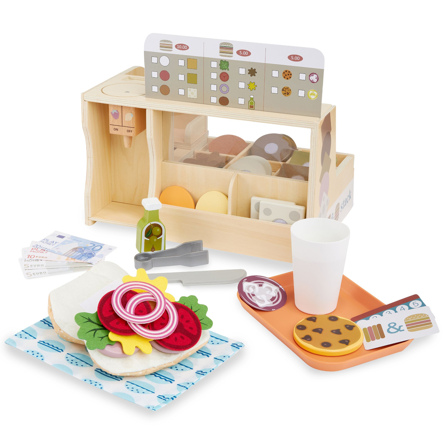 Drevený sendvičový bar - reštaurácia