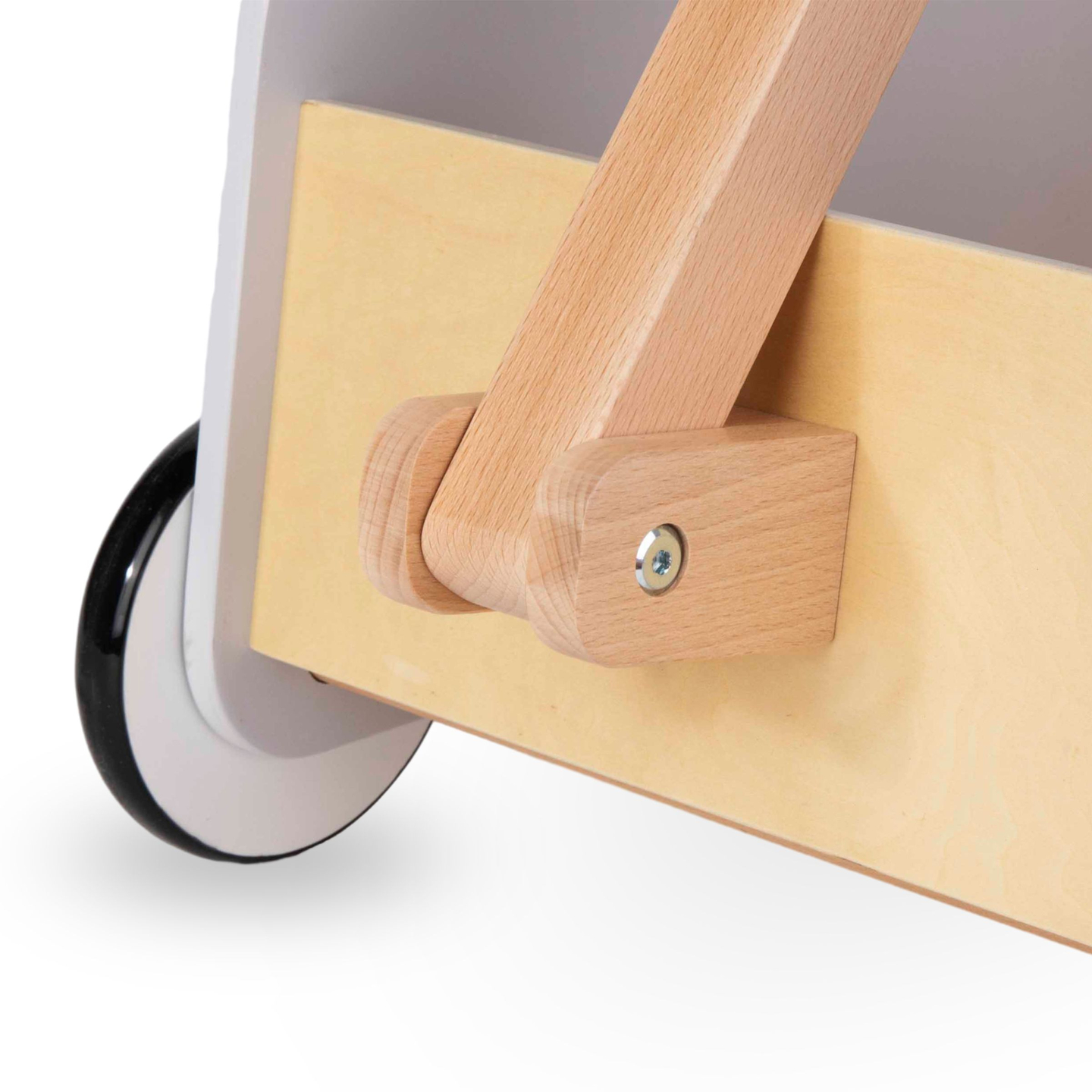 Drevený vozík na hračky - ťahací príves