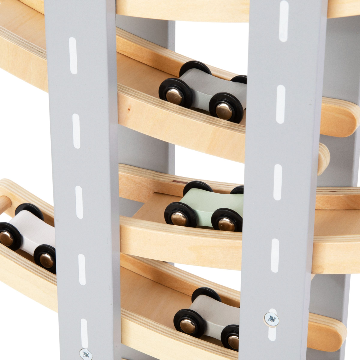 Drevená dráha - šmykľavka pre autíčka - 6 poschodí