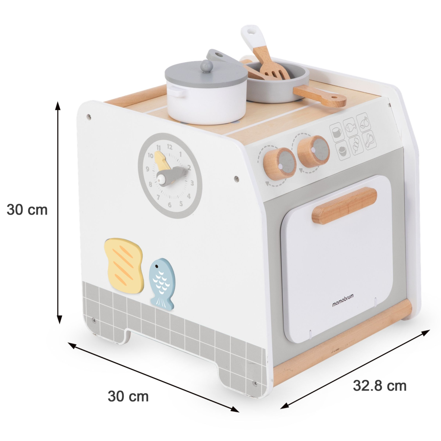 Drevená kuchynka - vzdelávacia kocka