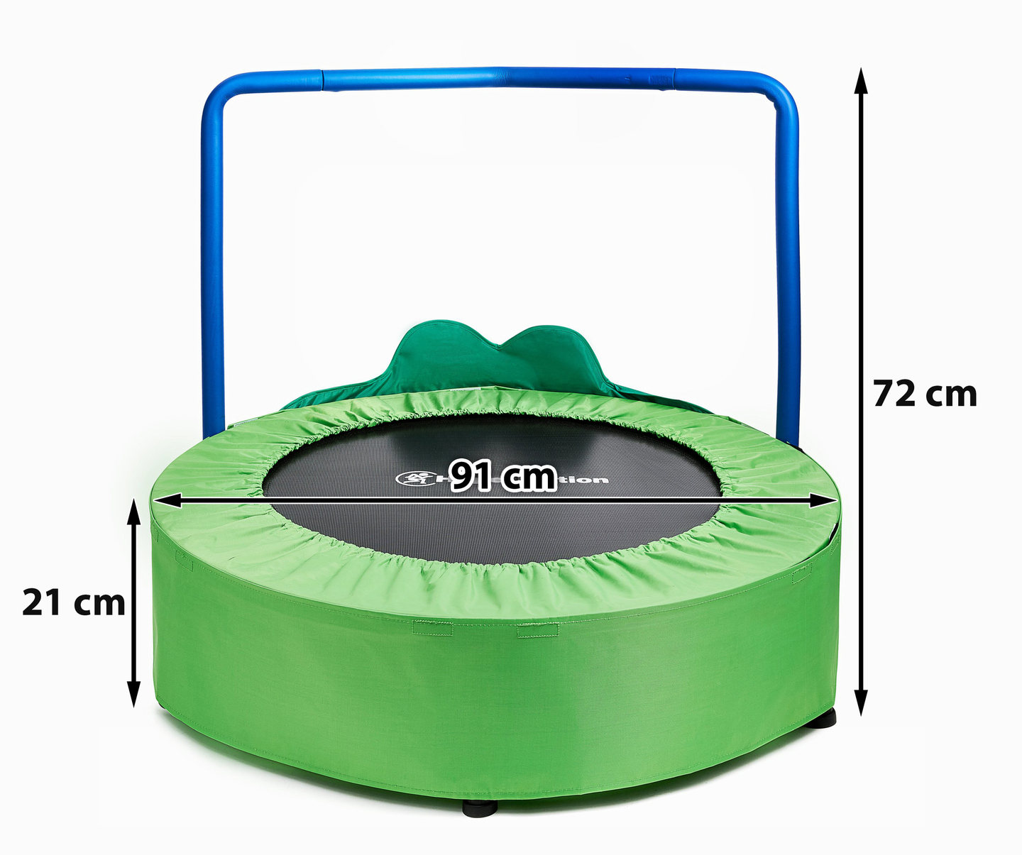 Žabka - mini trampolína pre deti - s rukoväťou - max 50 kg - 91 cm - pre dom a záhradu