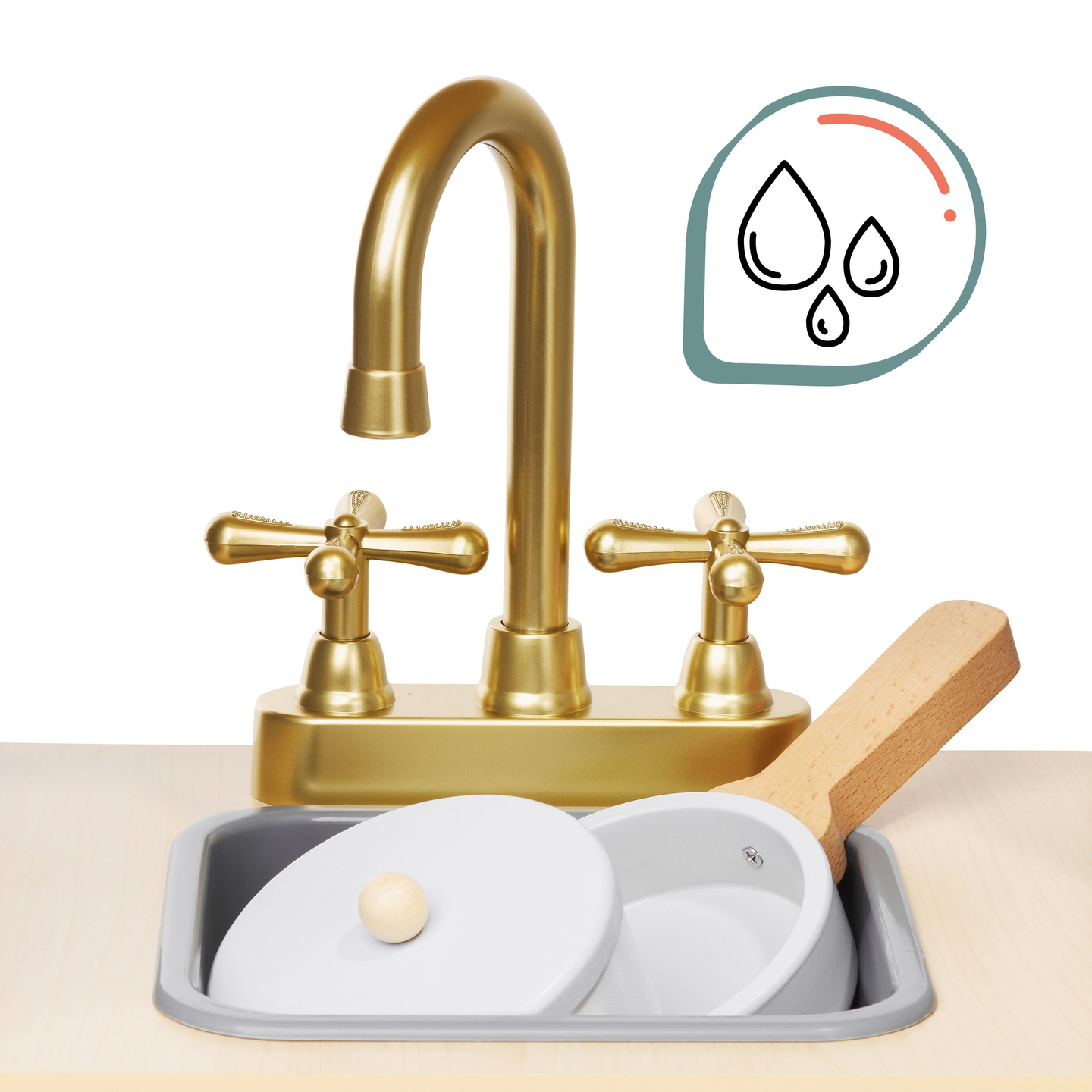 Drevená interaktívna kuchyňa XXXL s LED osvetlením, digestorom a príslušenstvom