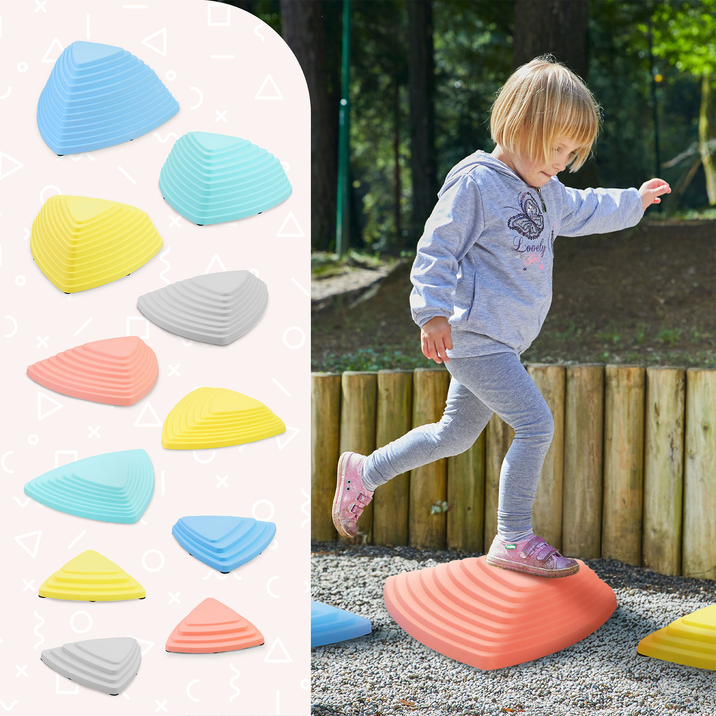 Farebné balančné kamene - 11 kusov