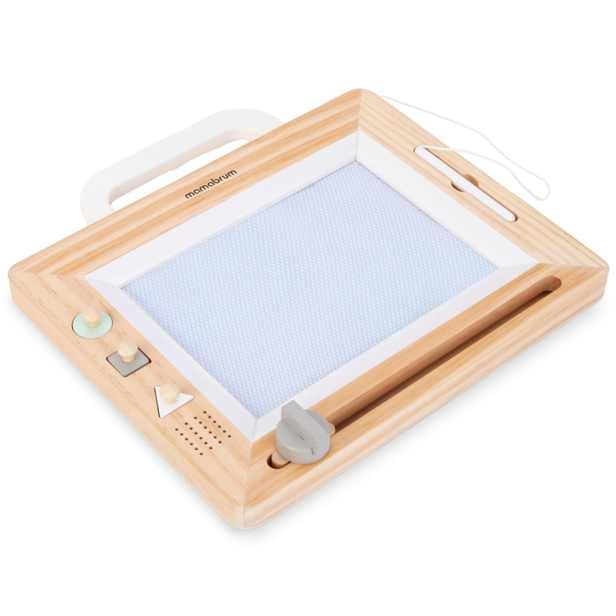 Drevený zošit s pečiatkami - doska na kreslenie