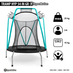 Mint trampolína 137cm s ochrannou sieťou - pre deti 3-8 rokov - pre dom aj záhradu